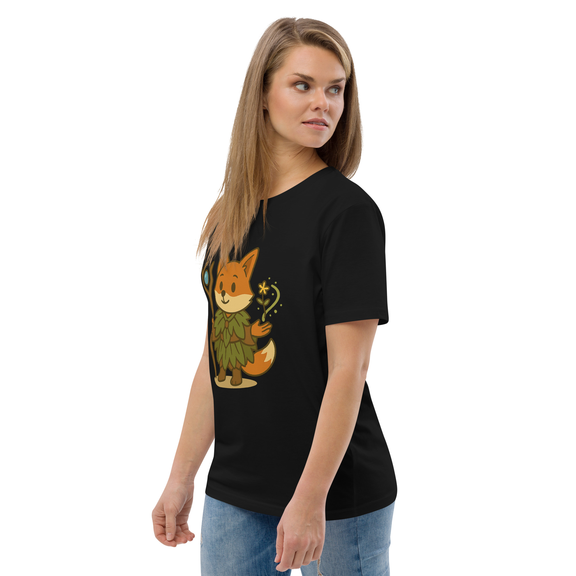 Fox Druid - DTF-Unisex-Bio-Baumwoll-T-Shirt – Bild 5