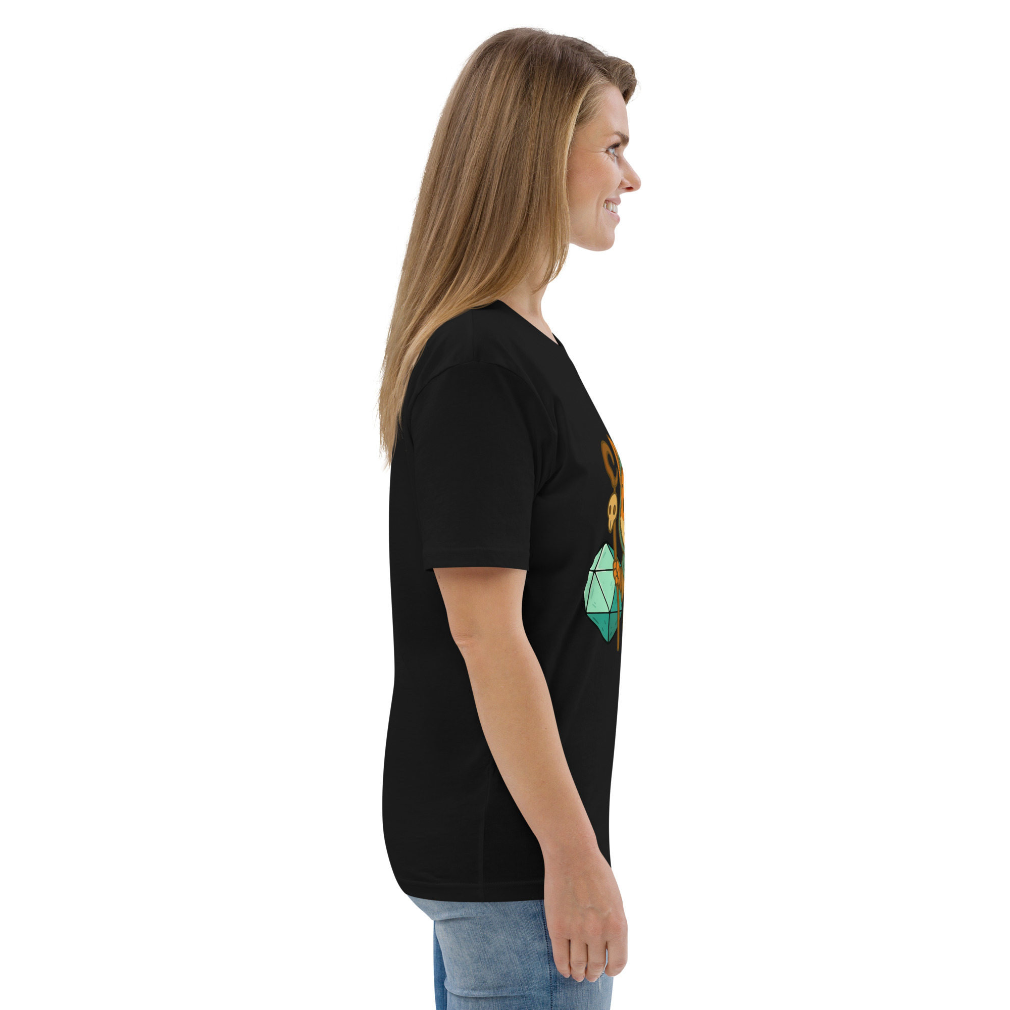 Dicefox Shaman - DTF-Unisex-Bio-Baumwoll-T-Shirt – Bild 8