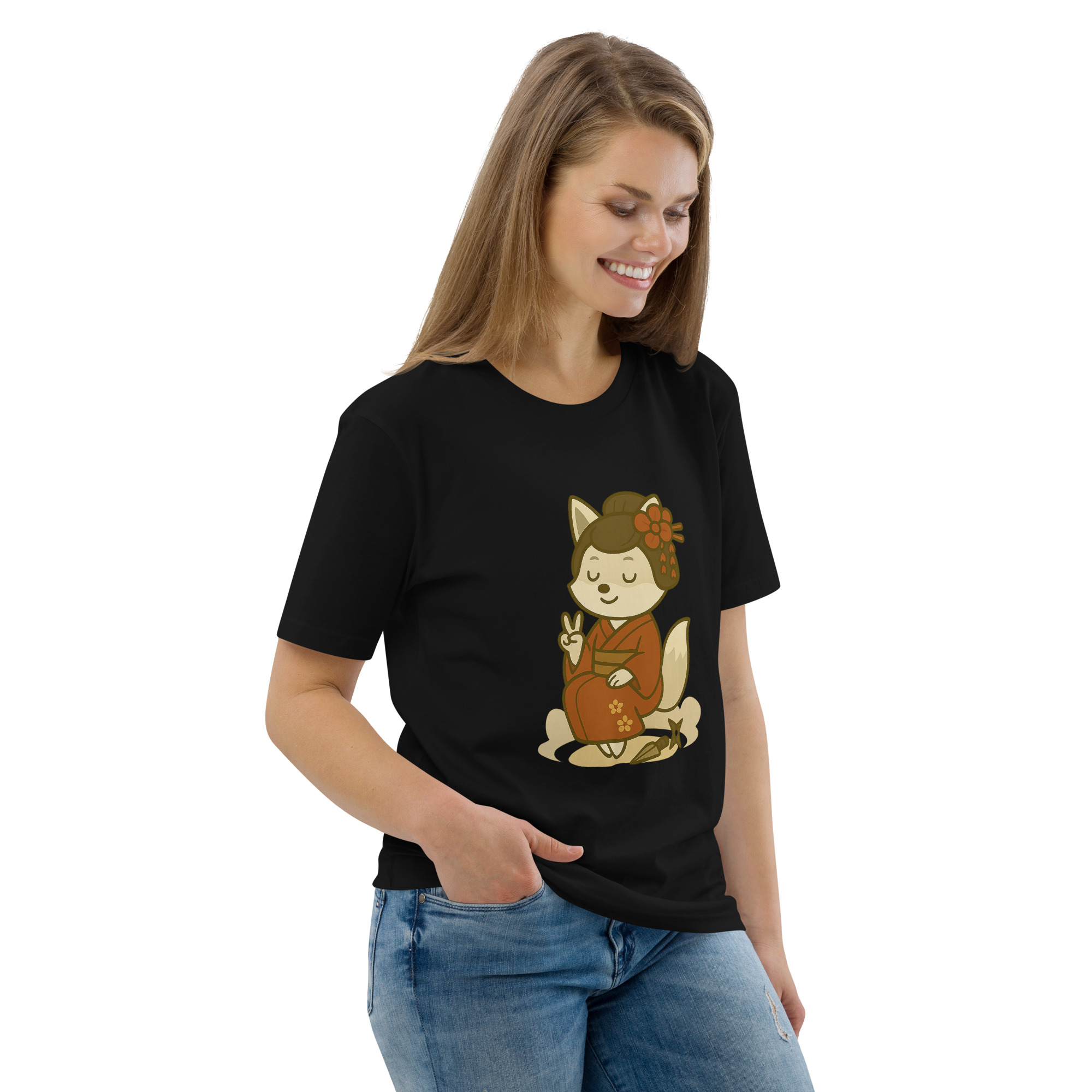 Fox Kunoishi - DTF-Unisex-Bio-Baumwoll-T-Shirt – Bild 7