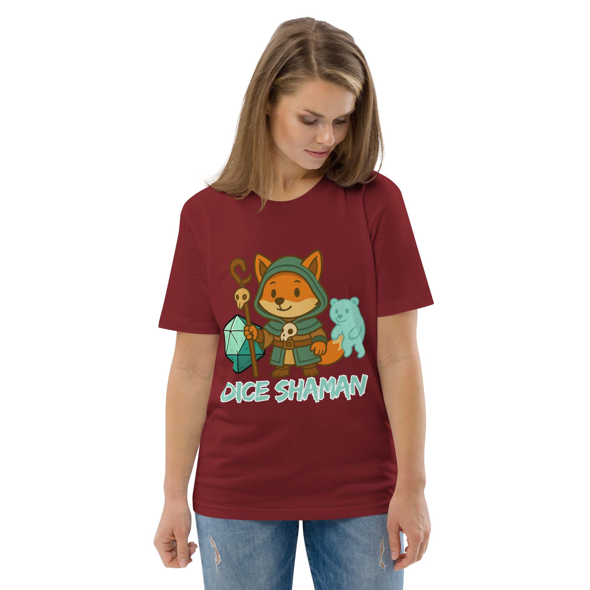Dice Shaman - DTF-Unisex-Bio-Baumwoll-T-Shirt – Bild 27