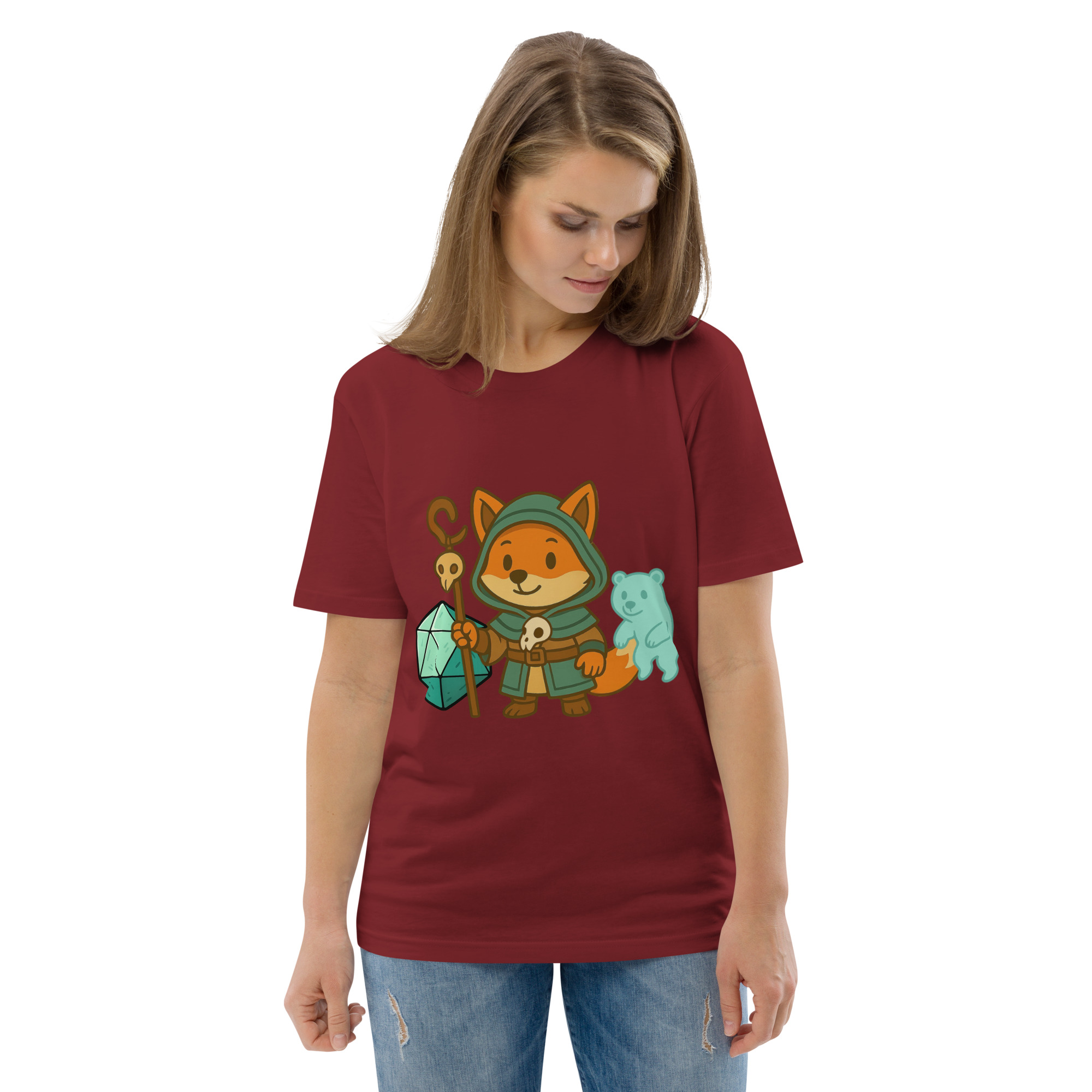 Dicefox Shaman - DTF-Unisex-Bio-Baumwoll-T-Shirt – Bild 27