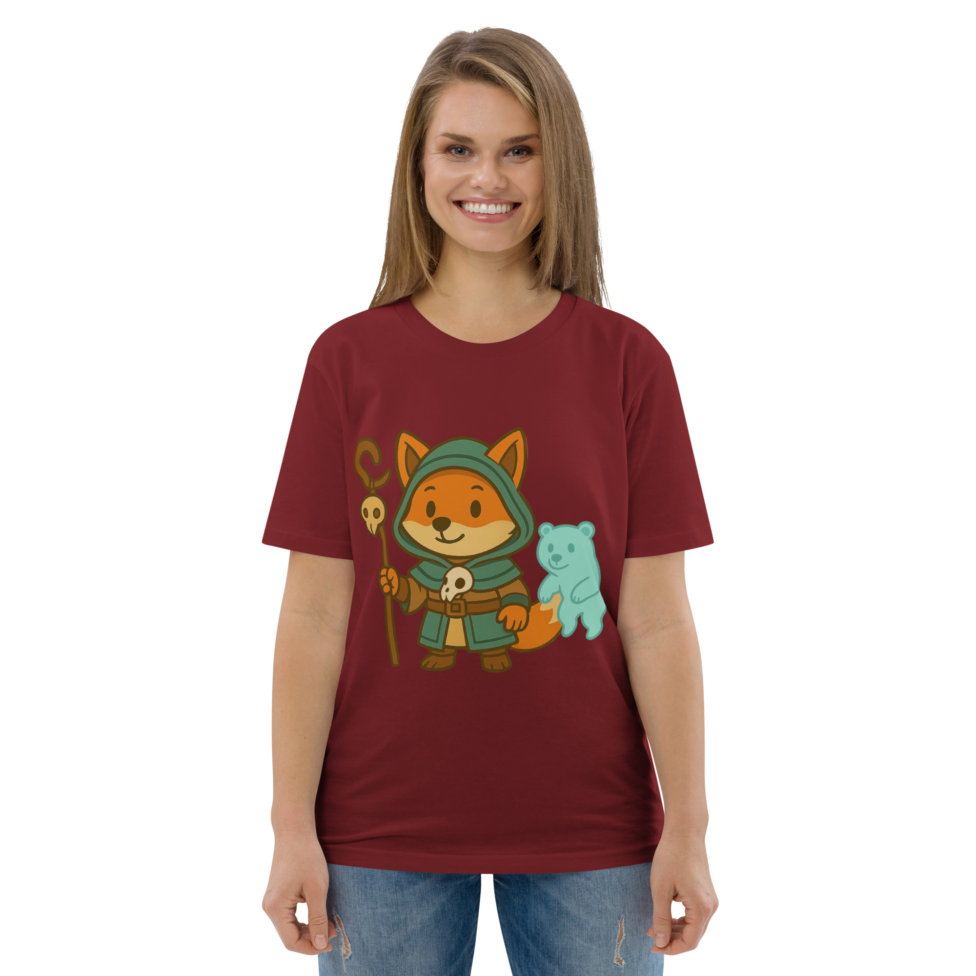 Fox Shaman - DTF-Unisex-Bio-Baumwoll-T-Shirt – Bild 26