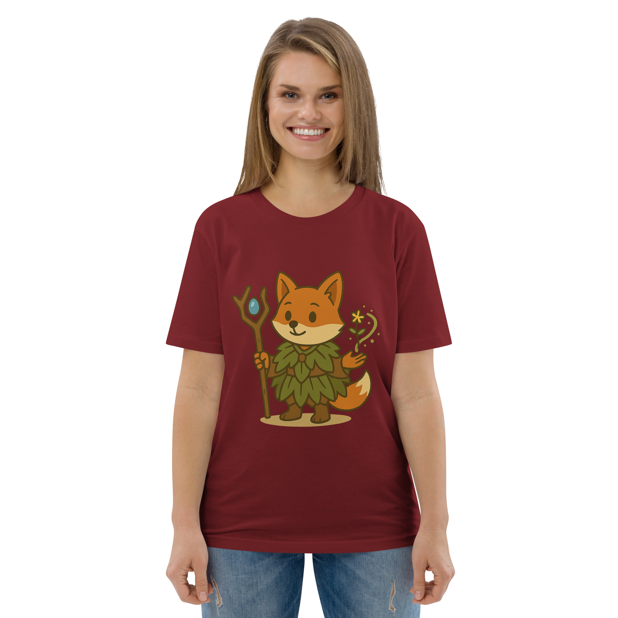 Fox Druid - DTF-Unisex-Bio-Baumwoll-T-Shirt – Bild 25