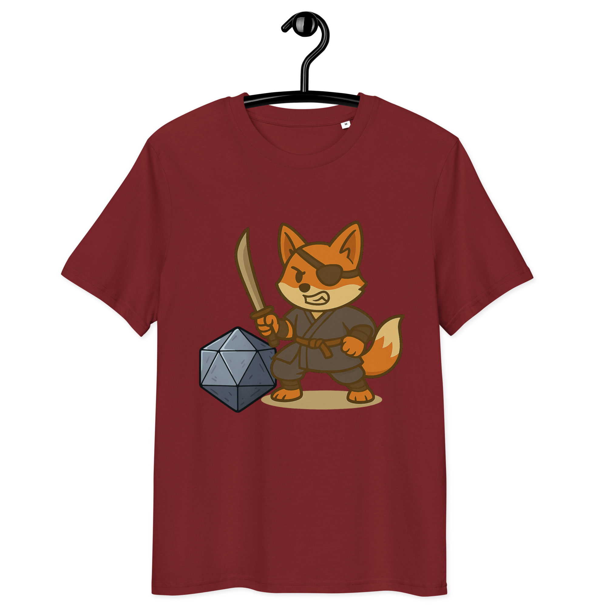 Dicefox Ronin - DTF-Unisex-Bio-Baumwoll-T-Shirt – Bild 6
