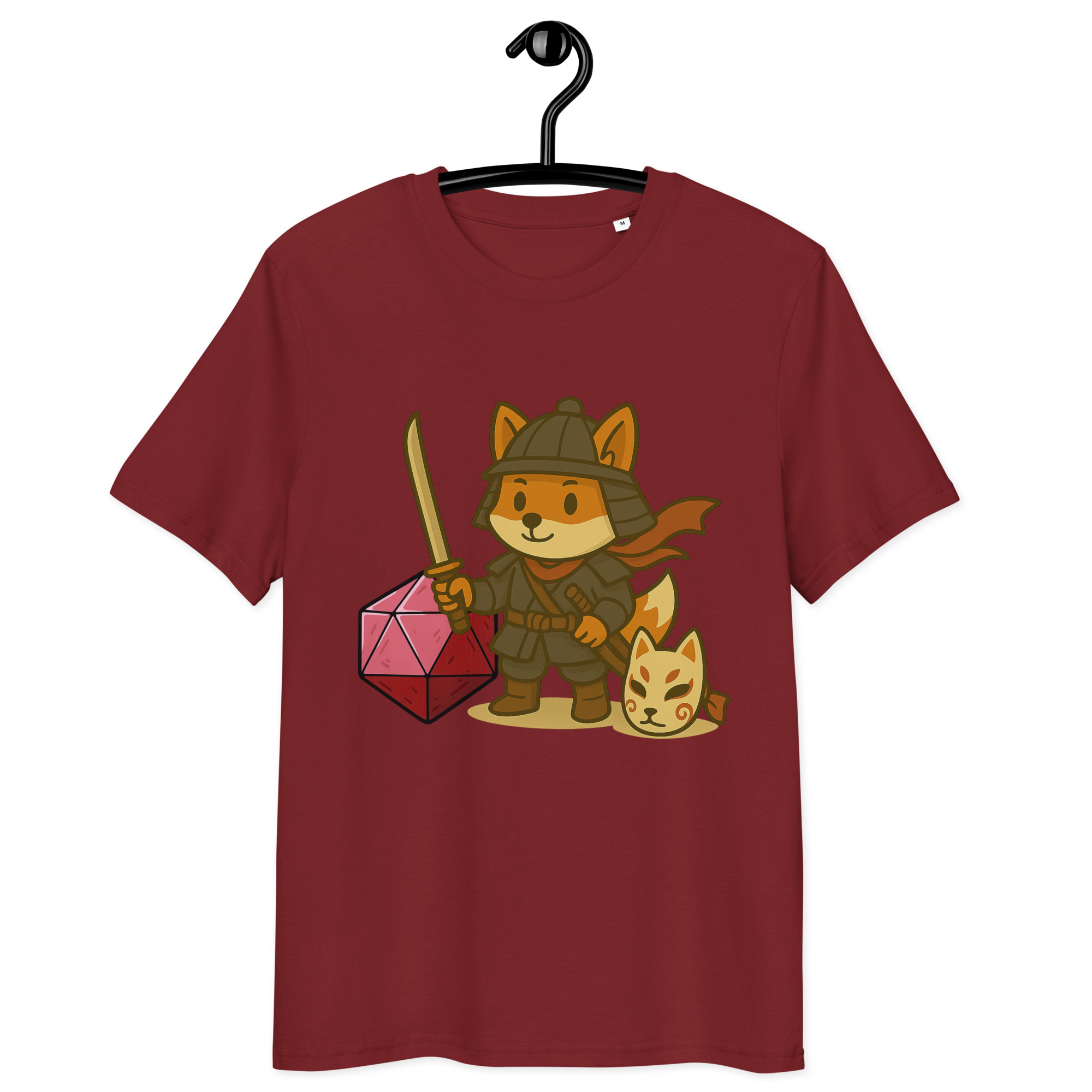 Dicefox Samurai - DTF-Unisex-Bio-Baumwoll-T-Shirt – Bild 8