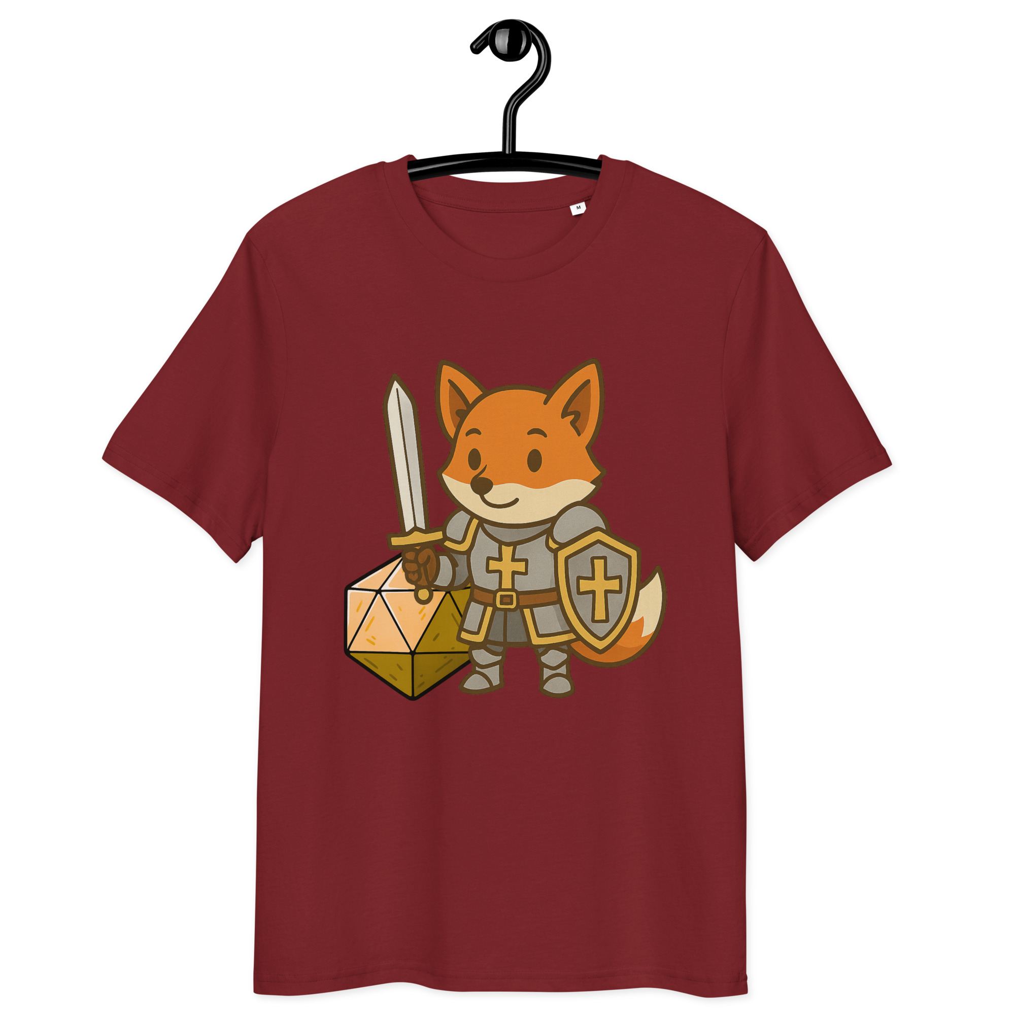 Dicefox Paladin - DTF-Unisex-Bio-Baumwoll-T-Shirt – Bild 8