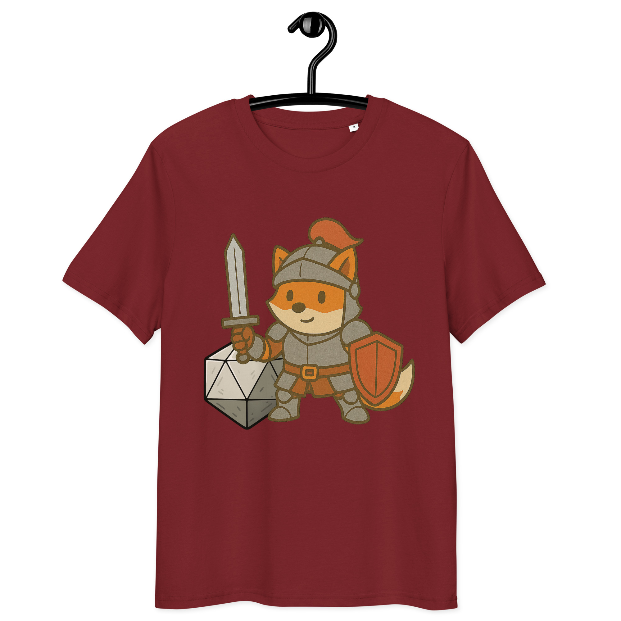 Dicefox Knight - DTF-Unisex-Bio-Baumwoll-T-Shirt – Bild 7