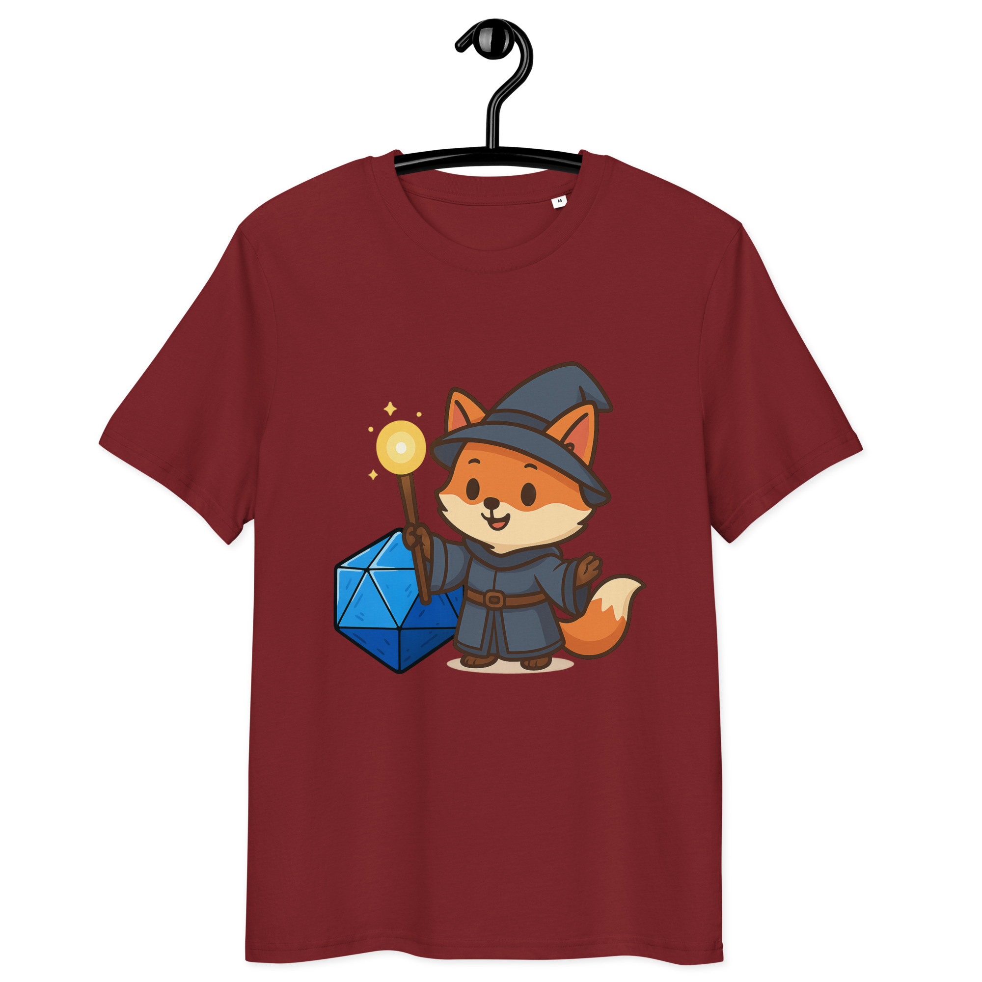 Dicefox Wizard - DTF-Unisex-Bio-Baumwoll-T-Shirt – Bild 7