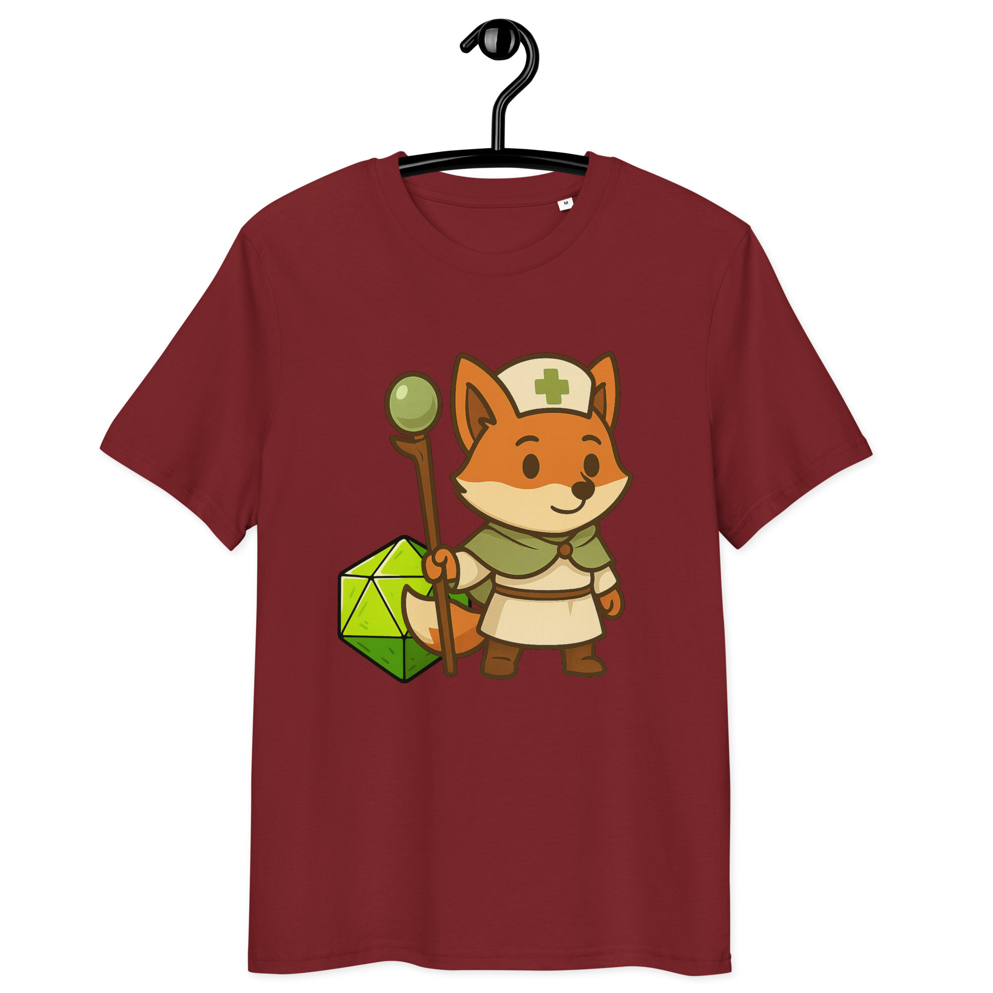 Dicefox Cleric - DTF-Unisex-Bio-Baumwoll-T-Shirt – Bild 7