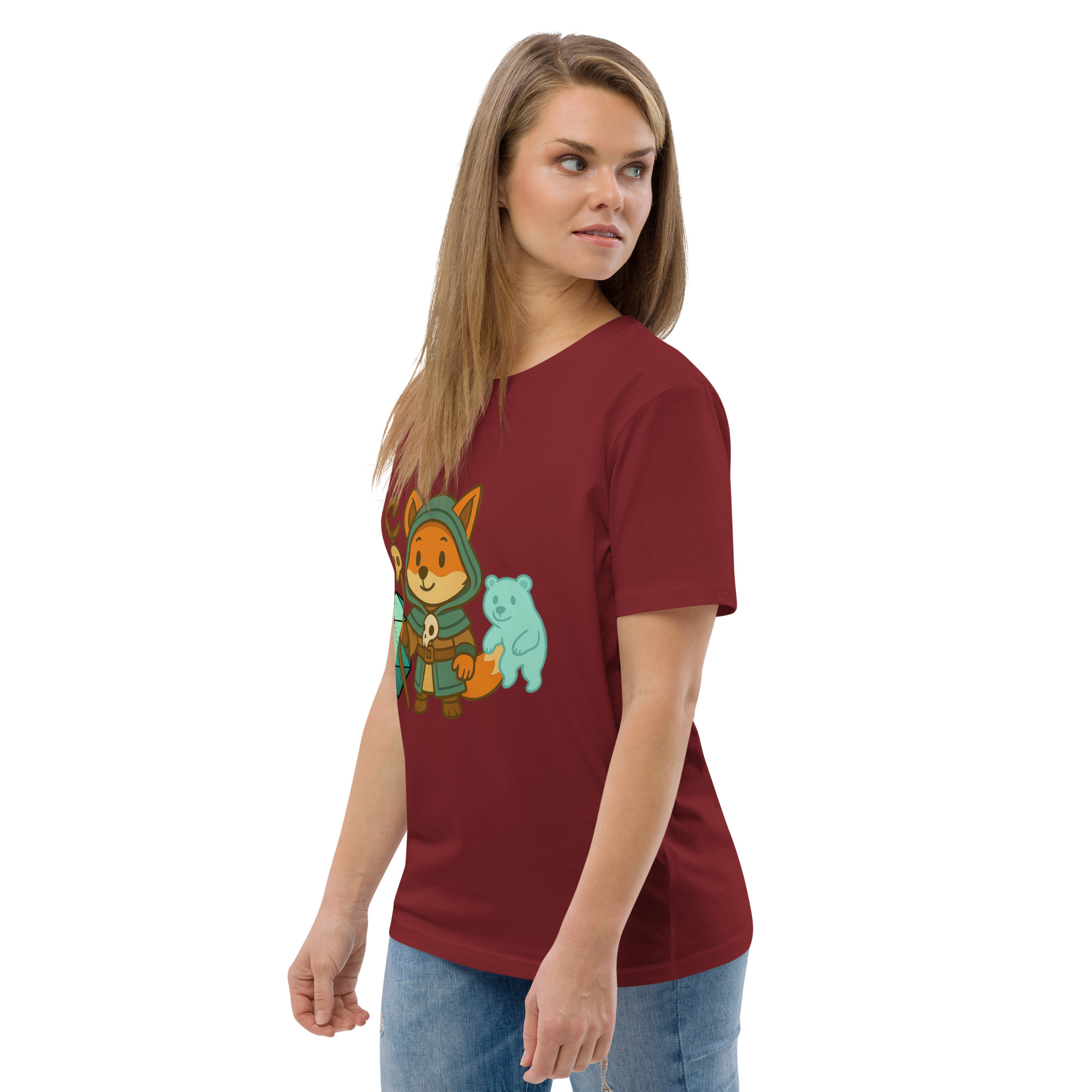 Dicefox Shaman - DTF-Unisex-Bio-Baumwoll-T-Shirt – Bild 30