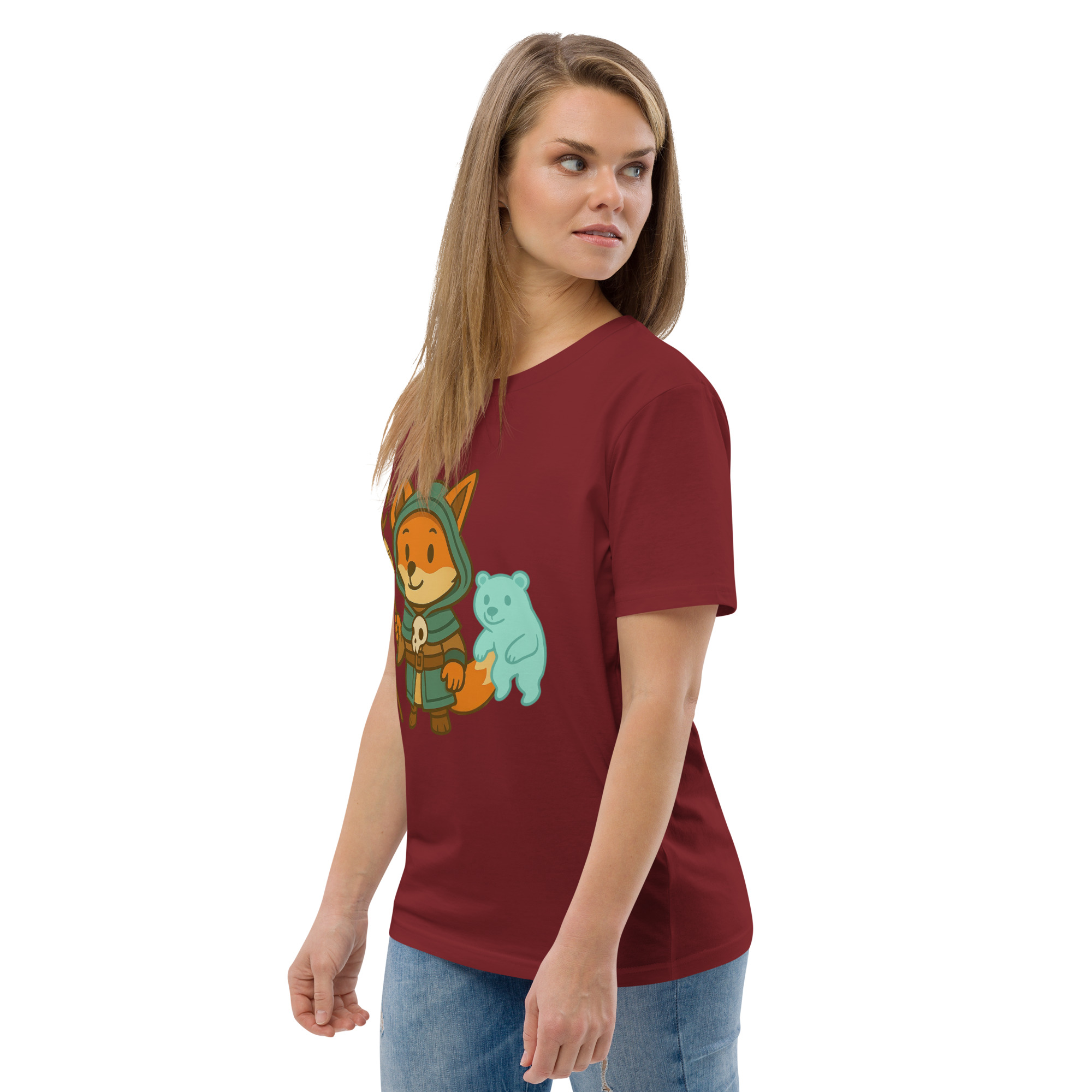 Fox Shaman - DTF-Unisex-Bio-Baumwoll-T-Shirt – Bild 30