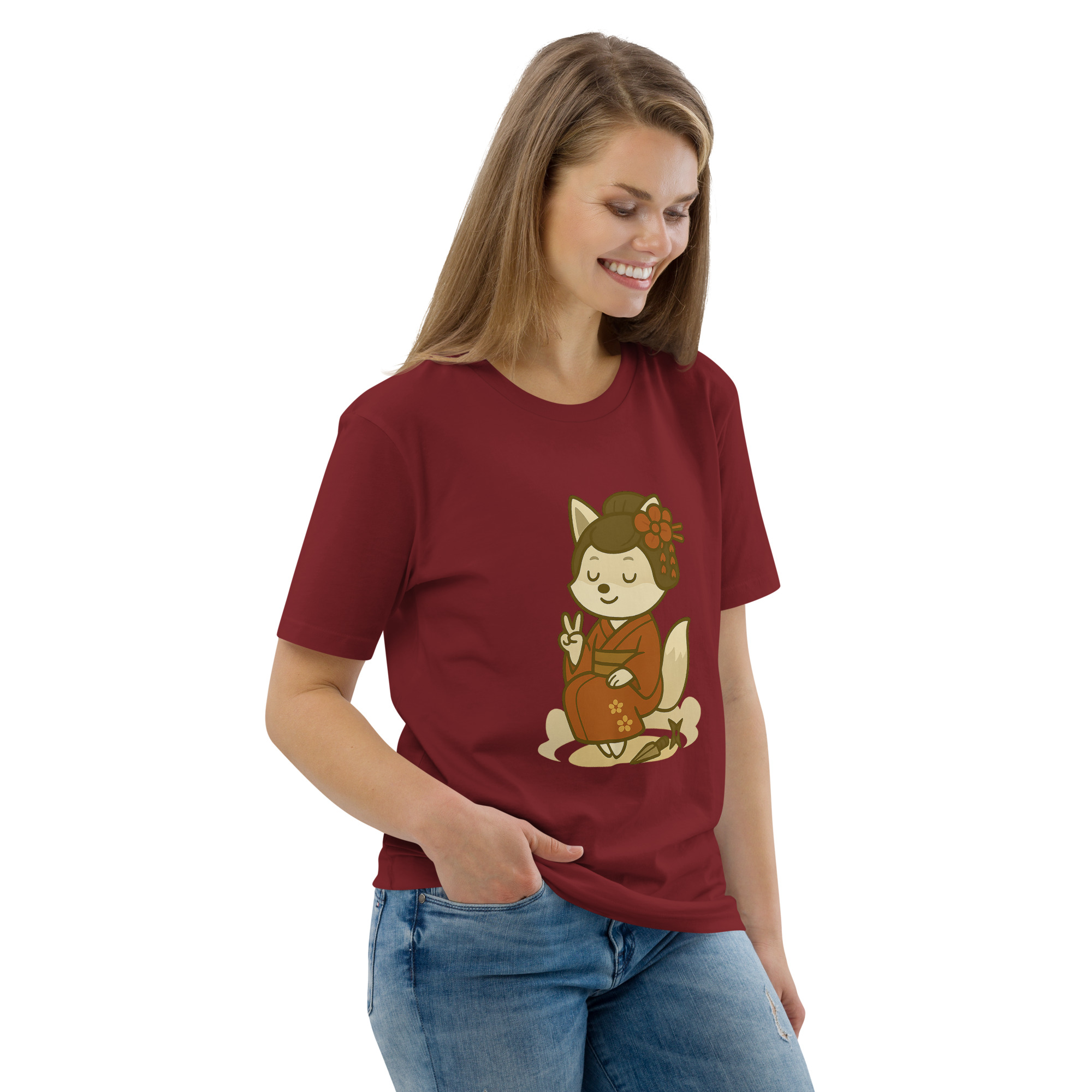 Fox Kunoishi - DTF-Unisex-Bio-Baumwoll-T-Shirt – Bild 31