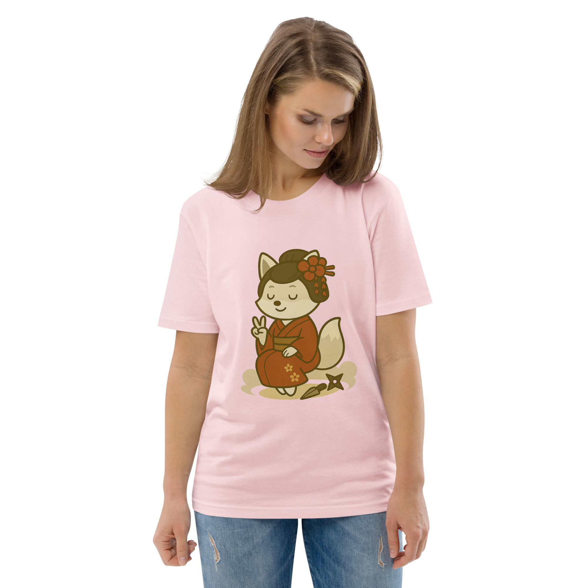 Fox Kunoishi - DTF-Unisex-Bio-Baumwoll-T-Shirt – Bild 98