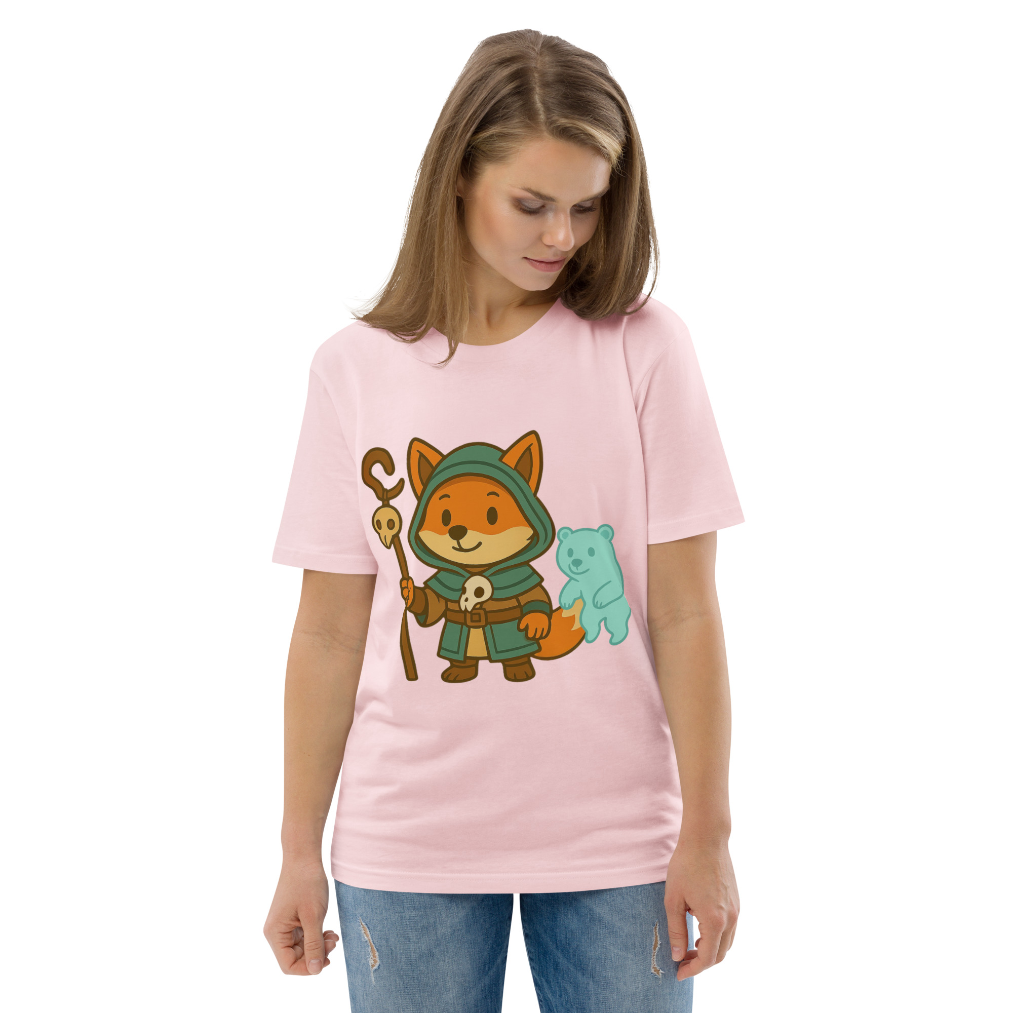 Fox Shaman - DTF-Unisex-Bio-Baumwoll-T-Shirt – Bild 98
