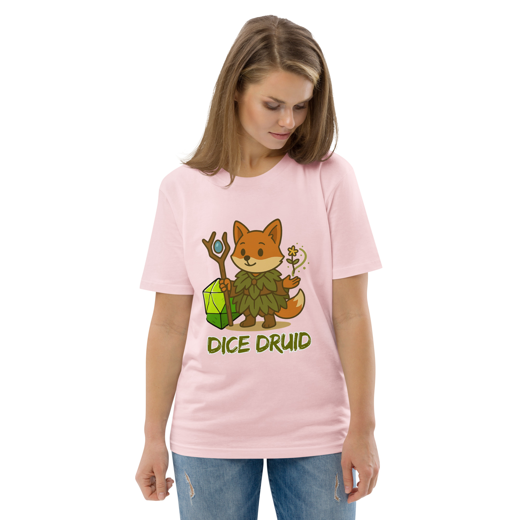 Dice Druid - DTF-Unisex-Bio-Baumwoll-T-Shirt – Bild 98