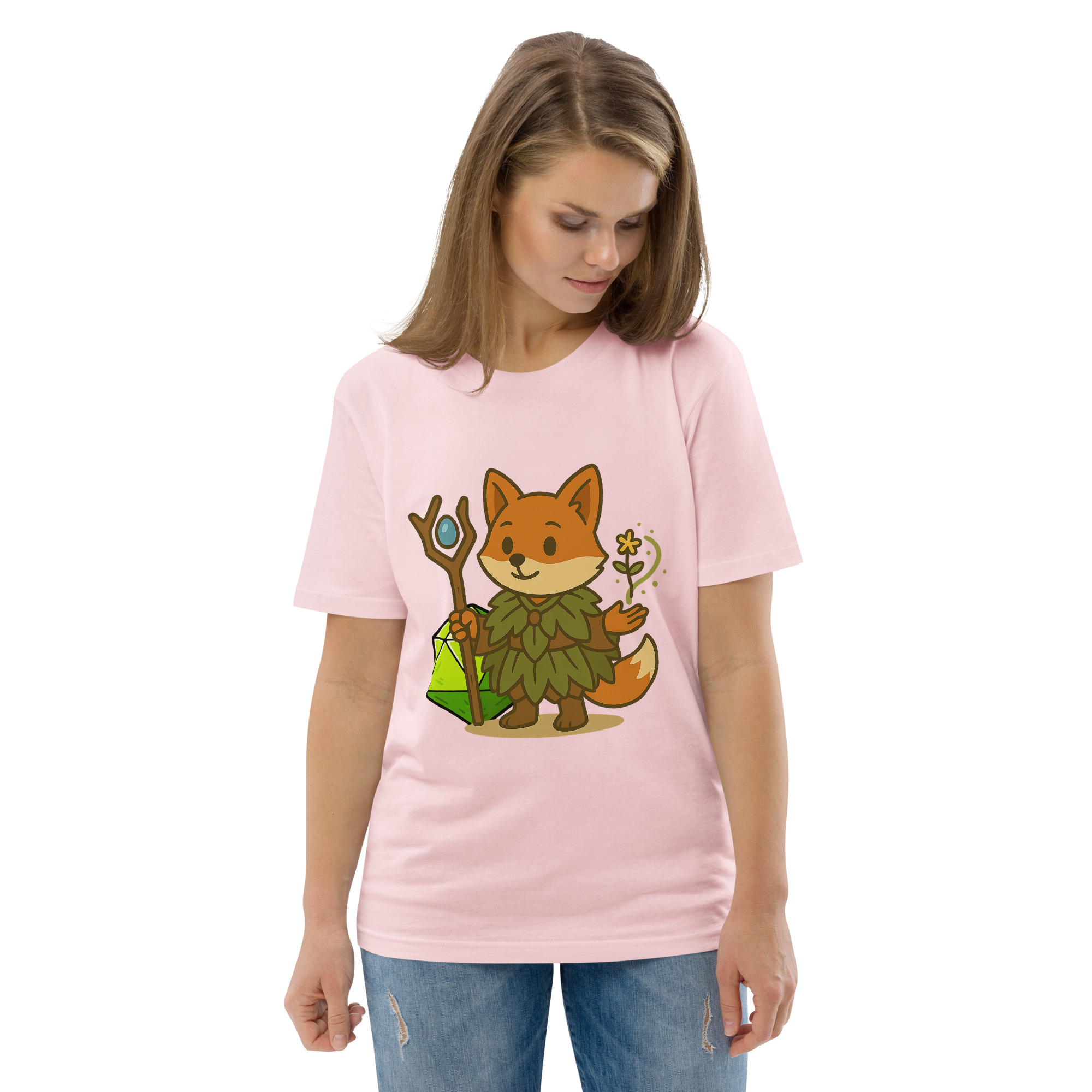 Dicefox Druid - DTF-Unisex-Bio-Baumwoll-T-Shirt – Bild 98