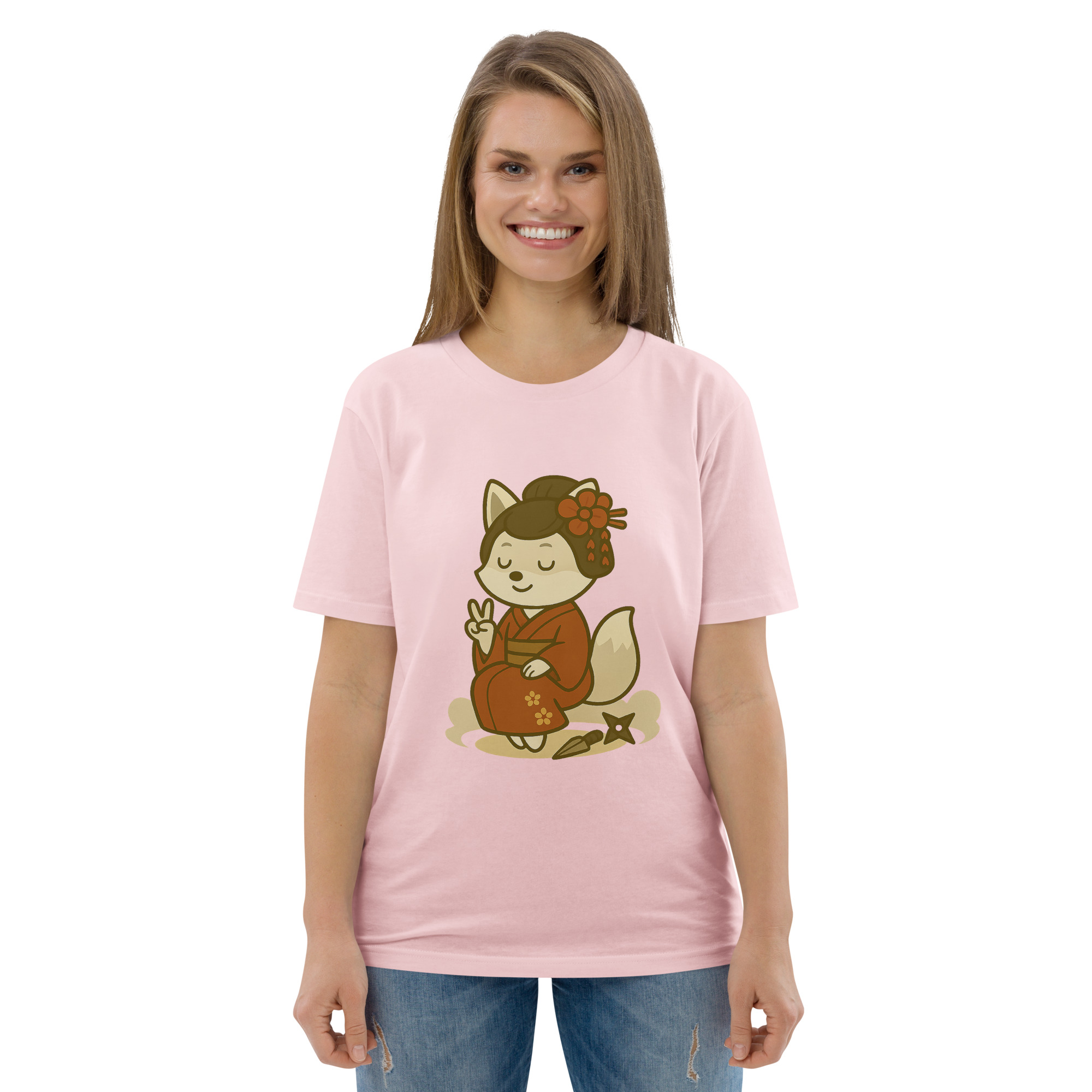 Fox Kunoishi - DTF-Unisex-Bio-Baumwoll-T-Shirt – Bild 97