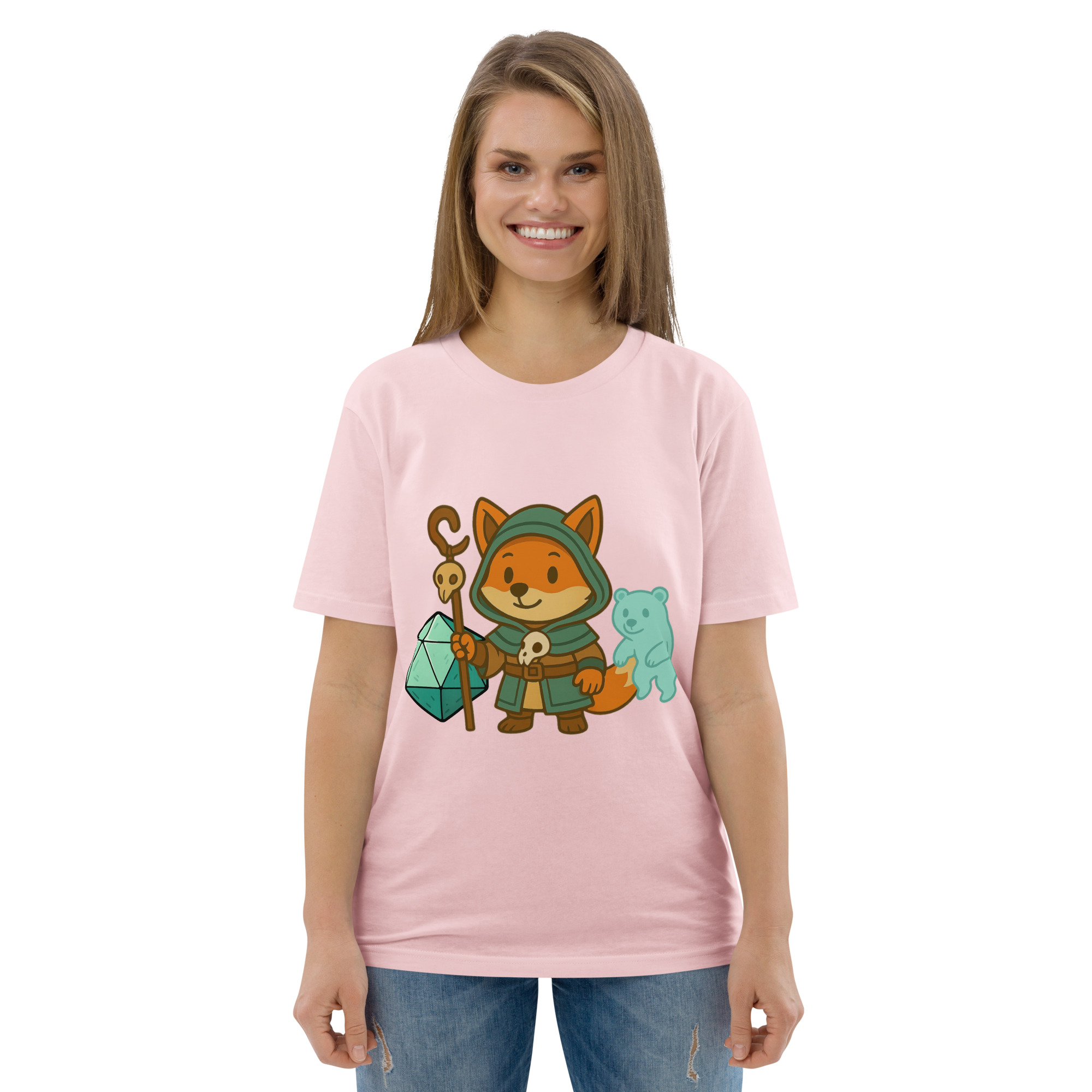 Dicefox Shaman - DTF-Unisex-Bio-Baumwoll-T-Shirt – Bild 97