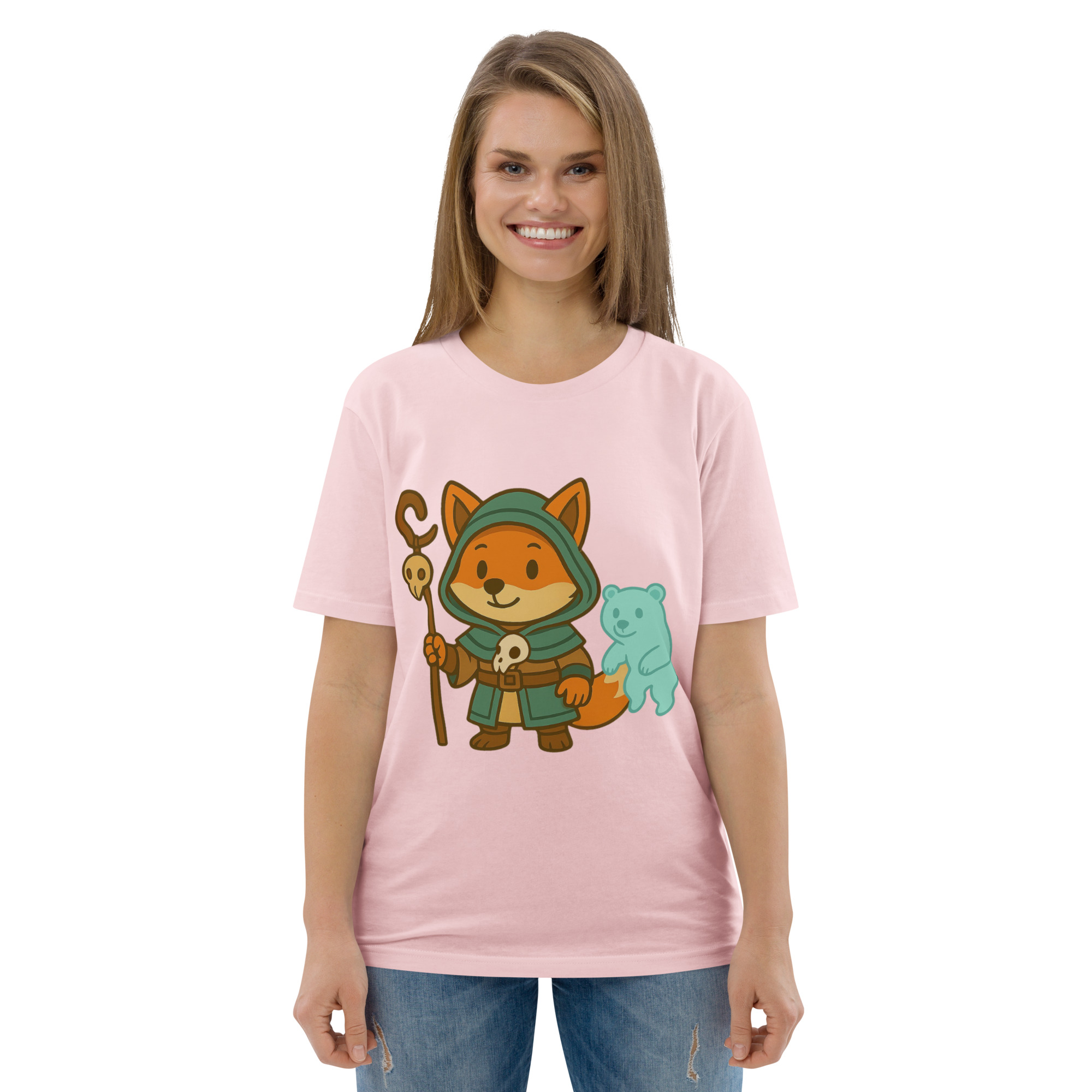 Fox Shaman - DTF-Unisex-Bio-Baumwoll-T-Shirt – Bild 97