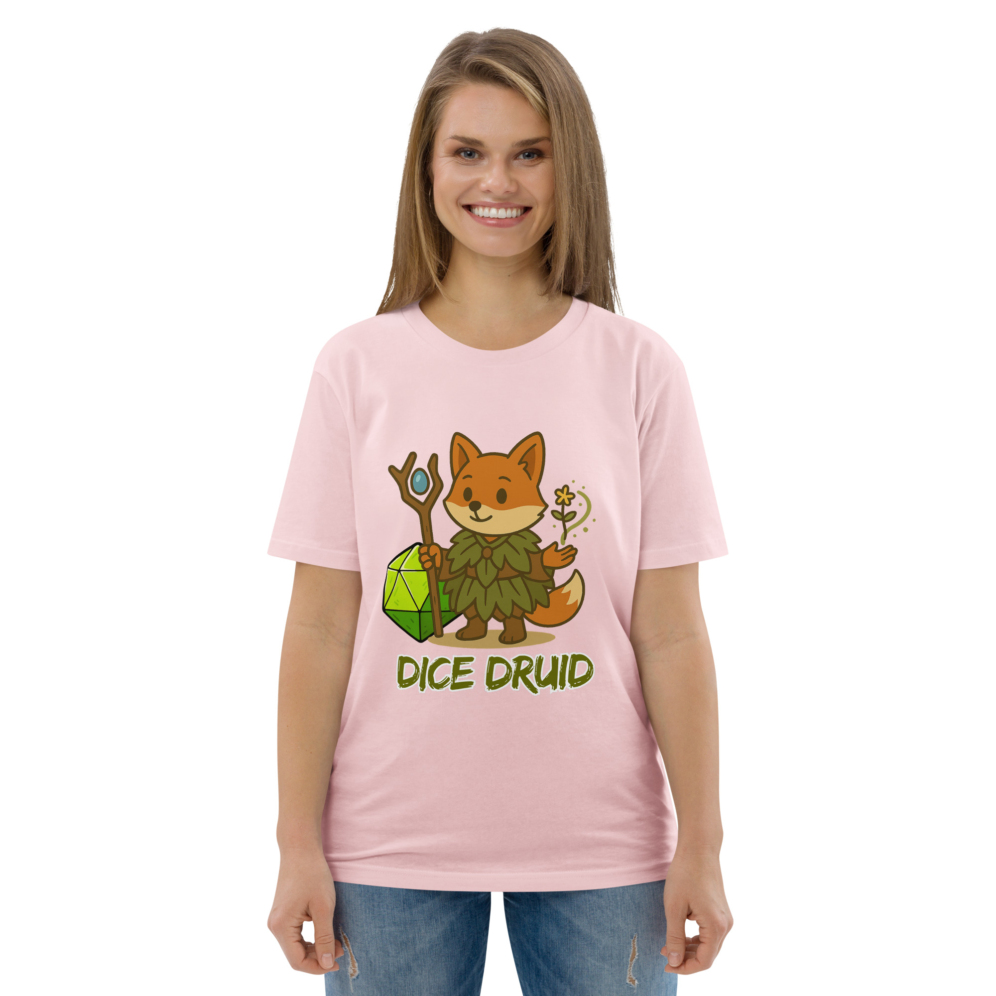 Dice Druid - DTF-Unisex-Bio-Baumwoll-T-Shirt – Bild 97