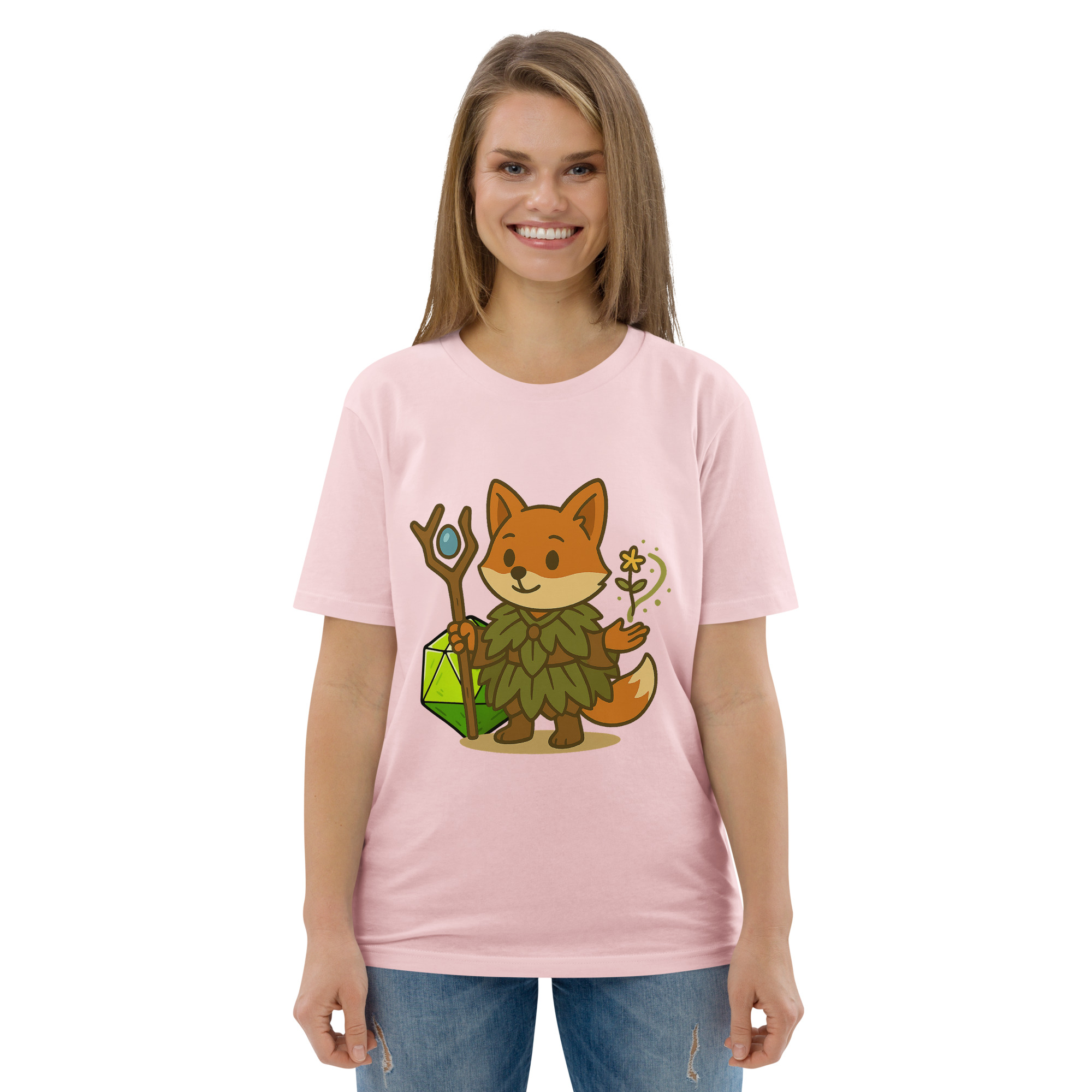 Dicefox Druid - DTF-Unisex-Bio-Baumwoll-T-Shirt – Bild 97