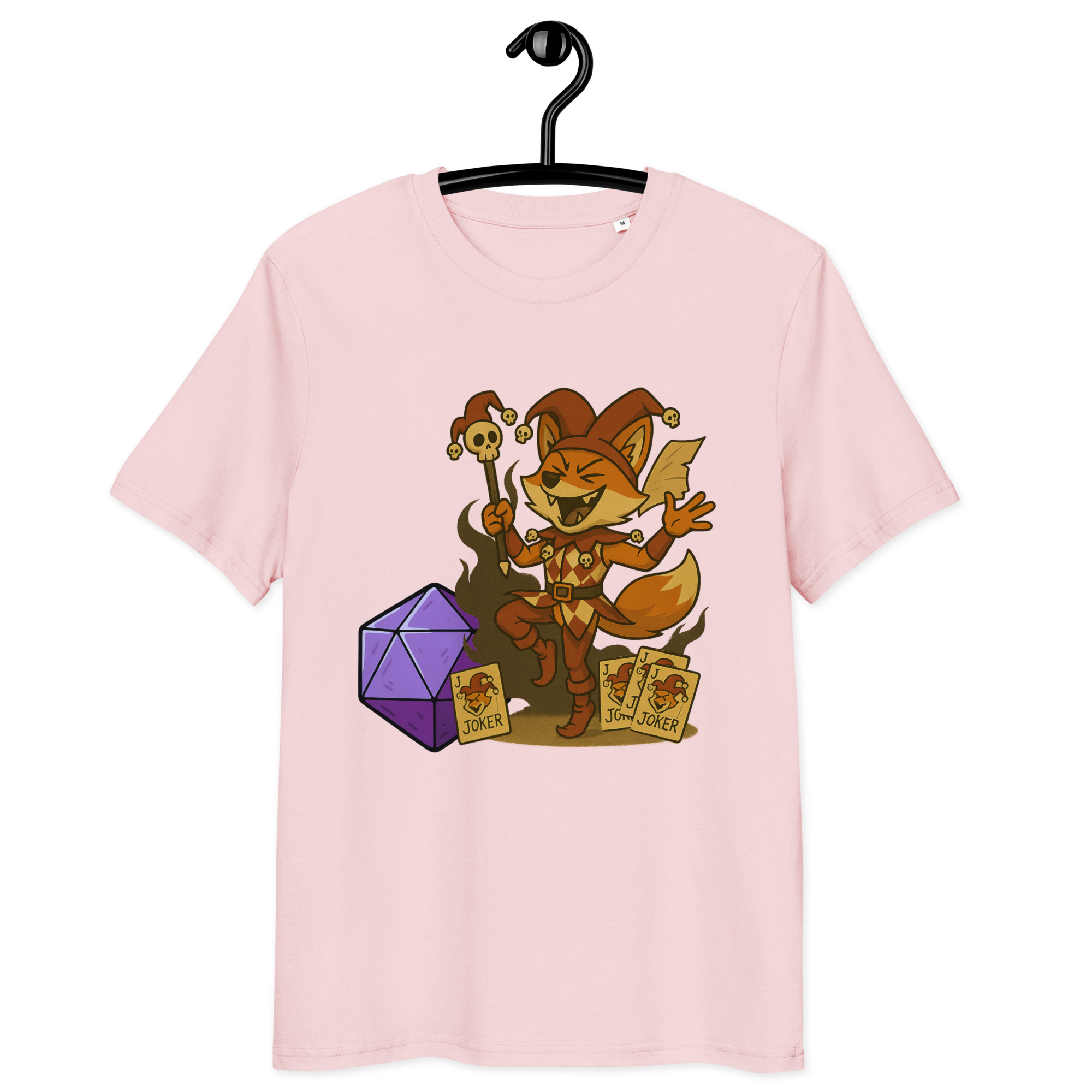 Dicefox Jester - DTF-Unisex-Bio-Baumwoll-T-Shirt – Bild 25