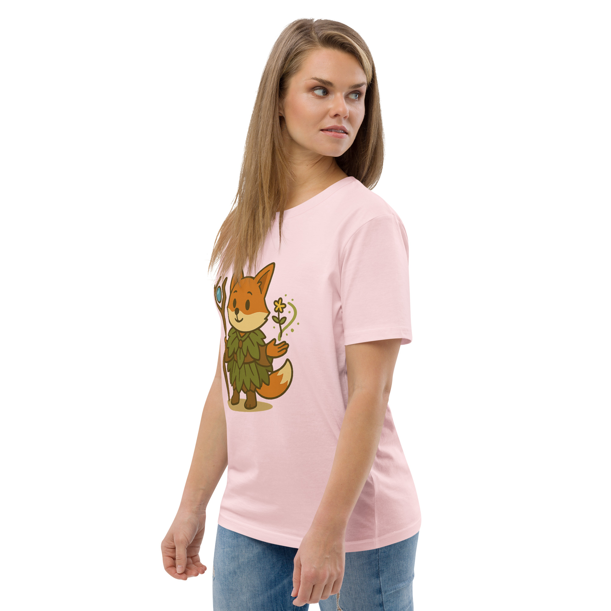 Fox Druid - DTF-Unisex-Bio-Baumwoll-T-Shirt – Bild 100