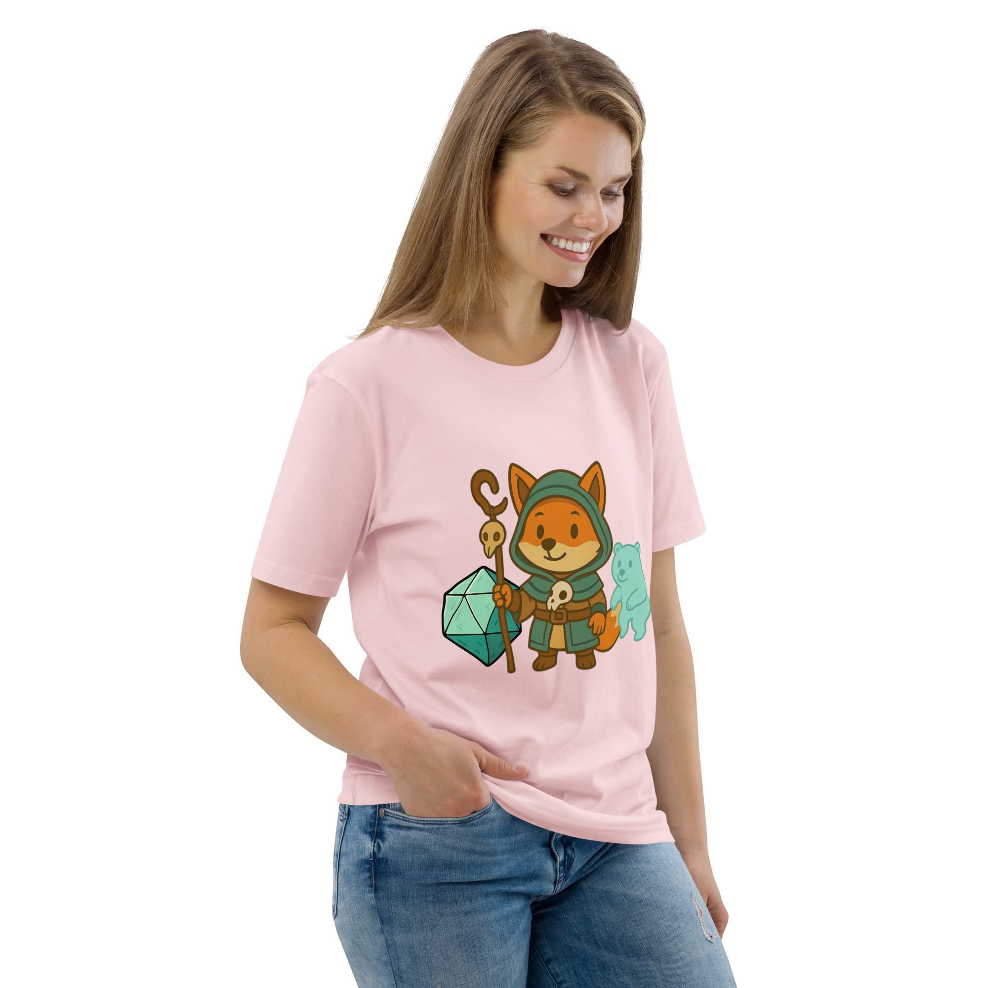 Dicefox Shaman - DTF-Unisex-Bio-Baumwoll-T-Shirt – Bild 102