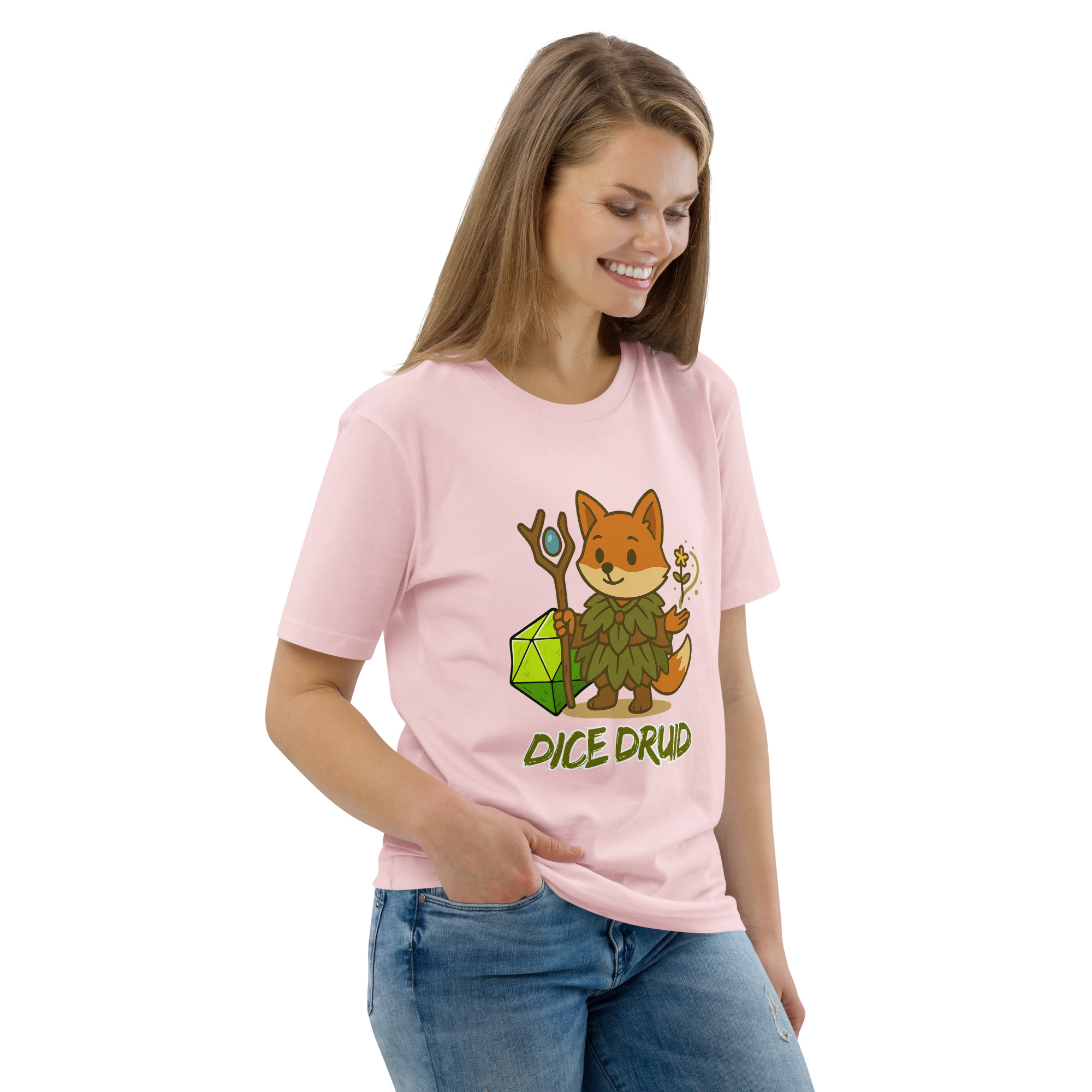 Dice Druid - DTF-Unisex-Bio-Baumwoll-T-Shirt – Bild 102