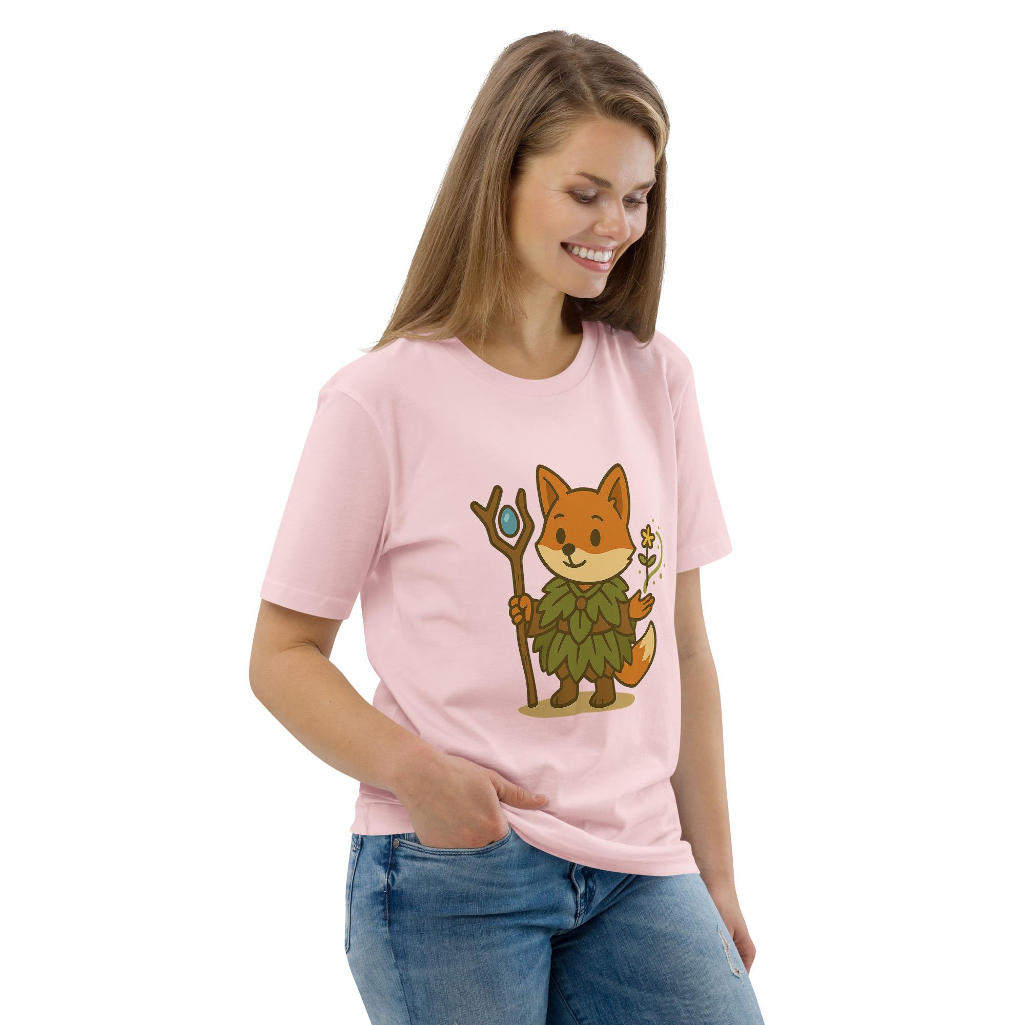 Fox Druid - DTF-Unisex-Bio-Baumwoll-T-Shirt – Bild 101