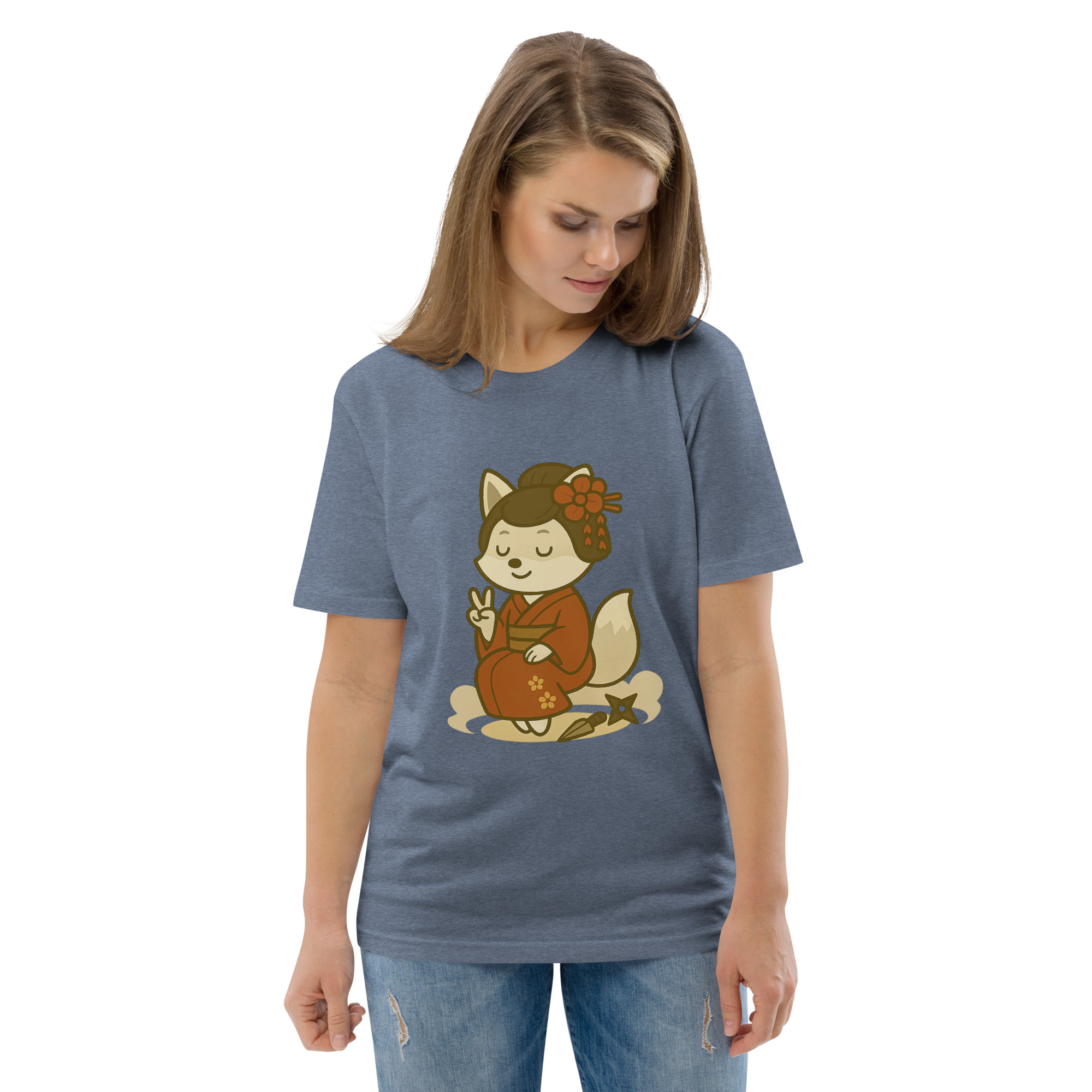 Fox Kunoishi - DTF-Unisex-Bio-Baumwoll-T-Shirt – Bild 67