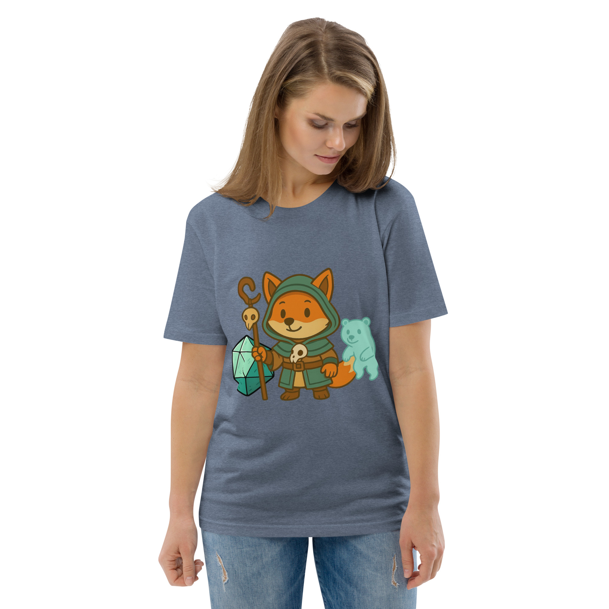 Dicefox Shaman - DTF-Unisex-Bio-Baumwoll-T-Shirt – Bild 67