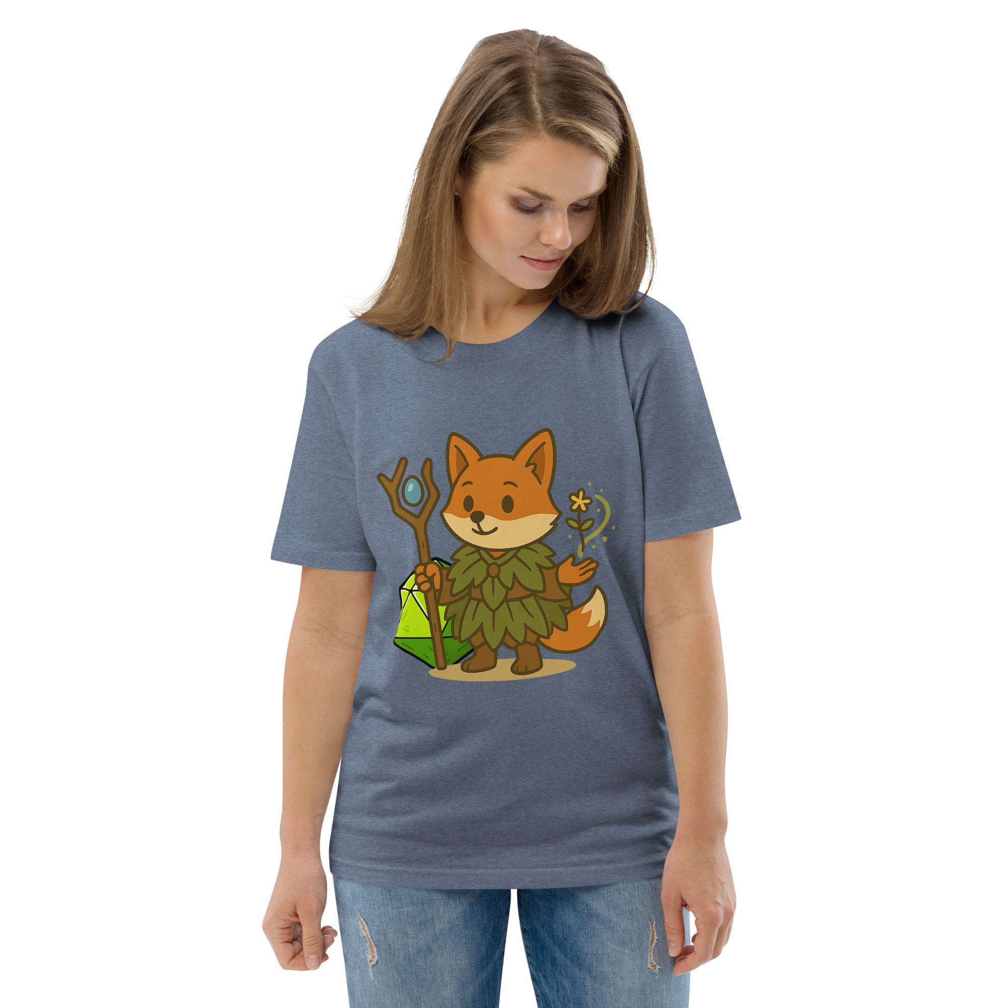 Dicefox Druid - DTF-Unisex-Bio-Baumwoll-T-Shirt – Bild 67