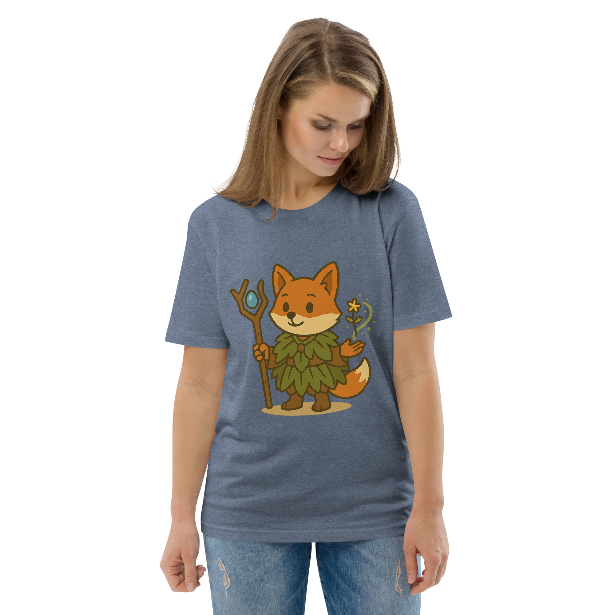 Fox Druid - DTF-Unisex-Bio-Baumwoll-T-Shirt – Bild 66