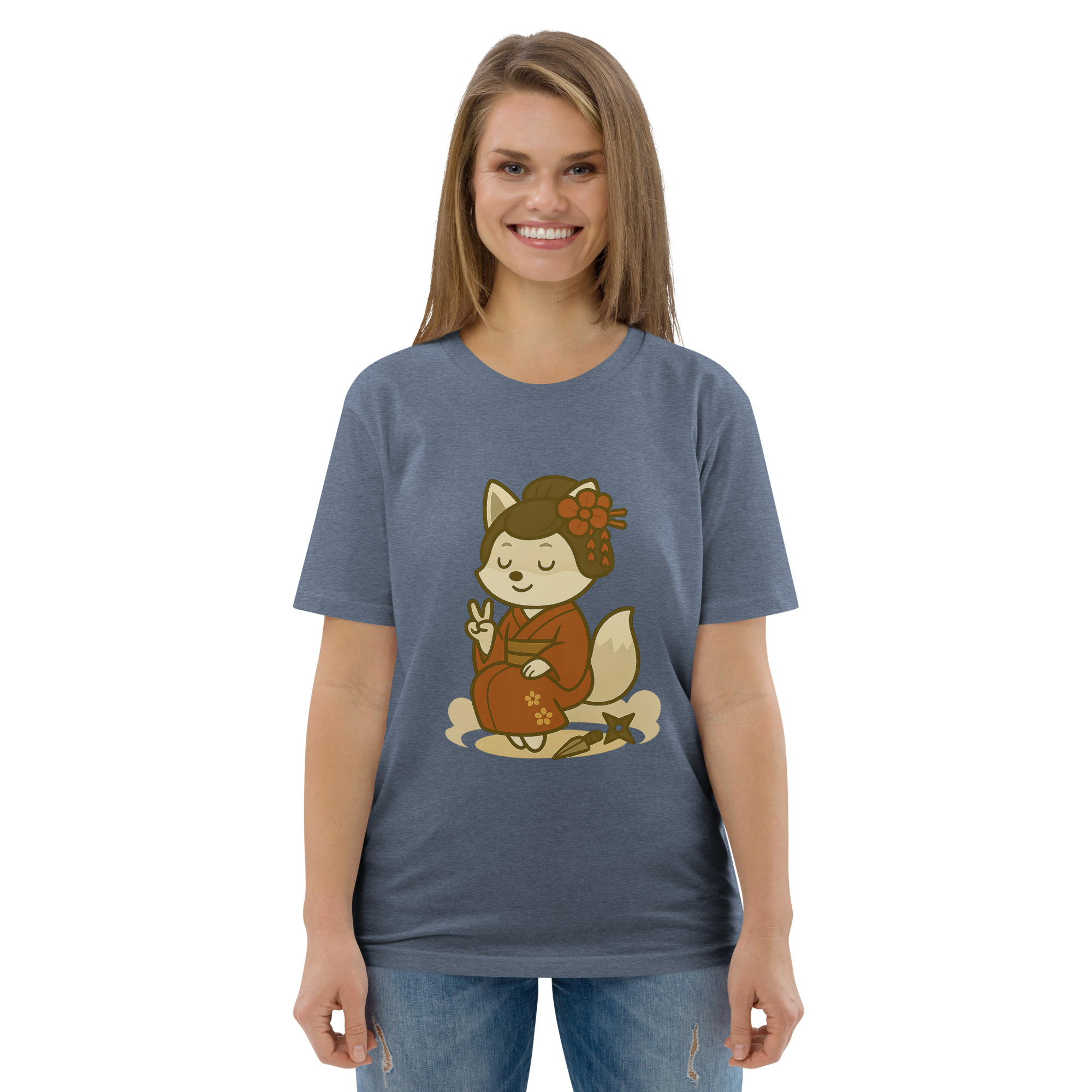 Fox Kunoishi - DTF-Unisex-Bio-Baumwoll-T-Shirt – Bild 66