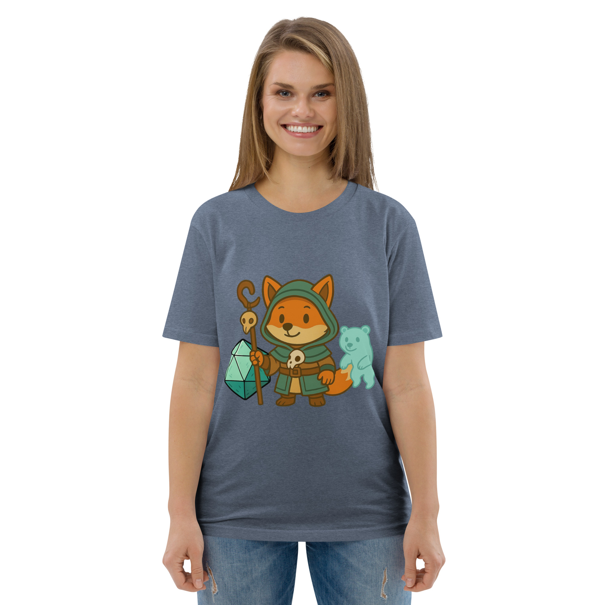Dicefox Shaman - DTF-Unisex-Bio-Baumwoll-T-Shirt – Bild 66