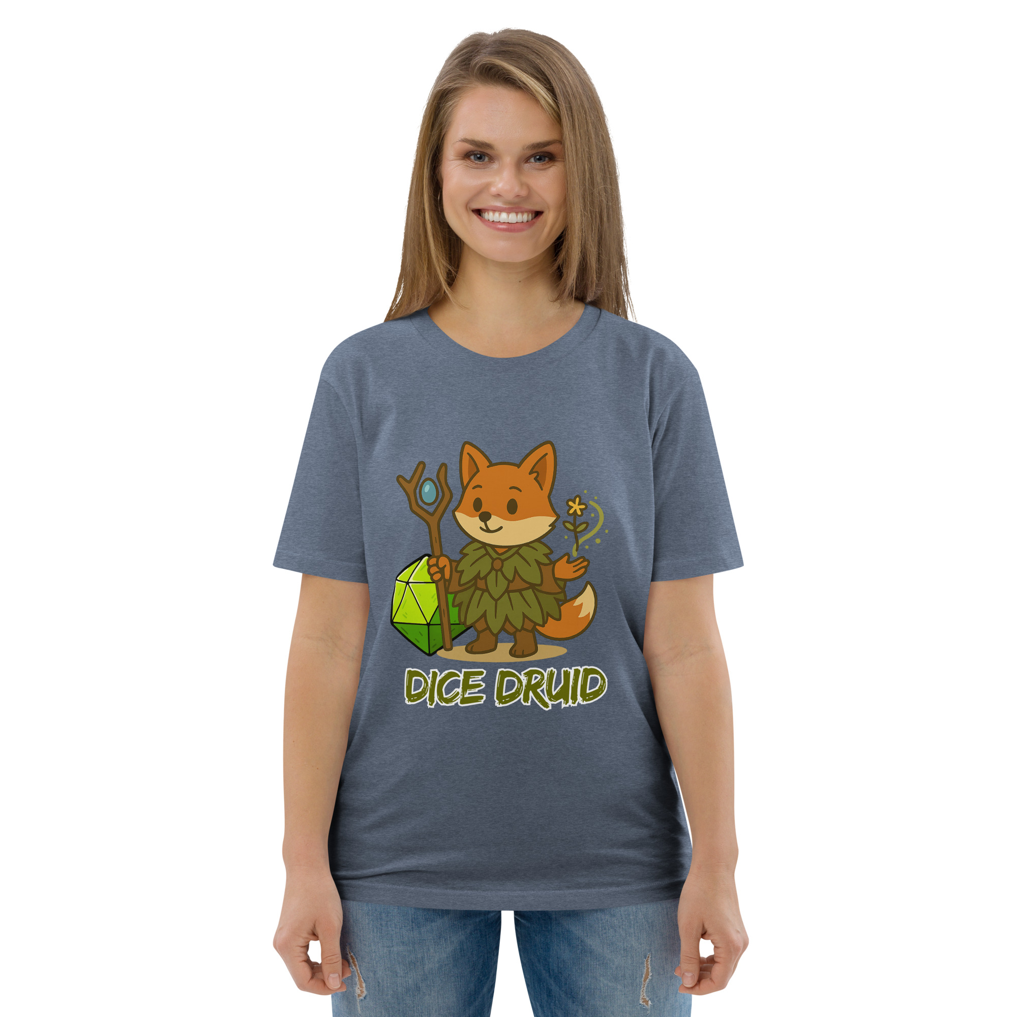 Dice Druid - DTF-Unisex-Bio-Baumwoll-T-Shirt – Bild 66