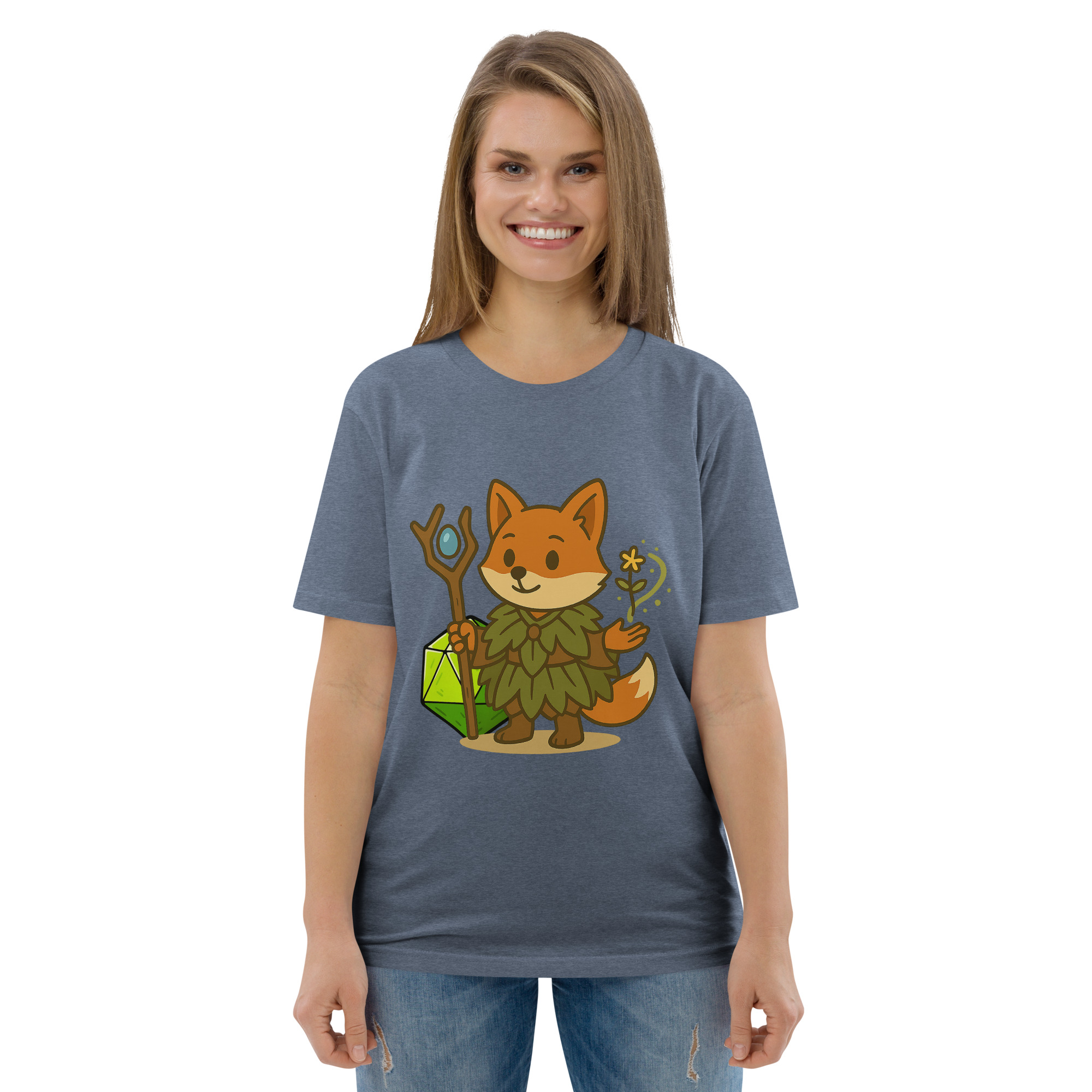 Dicefox Druid - DTF-Unisex-Bio-Baumwoll-T-Shirt – Bild 66