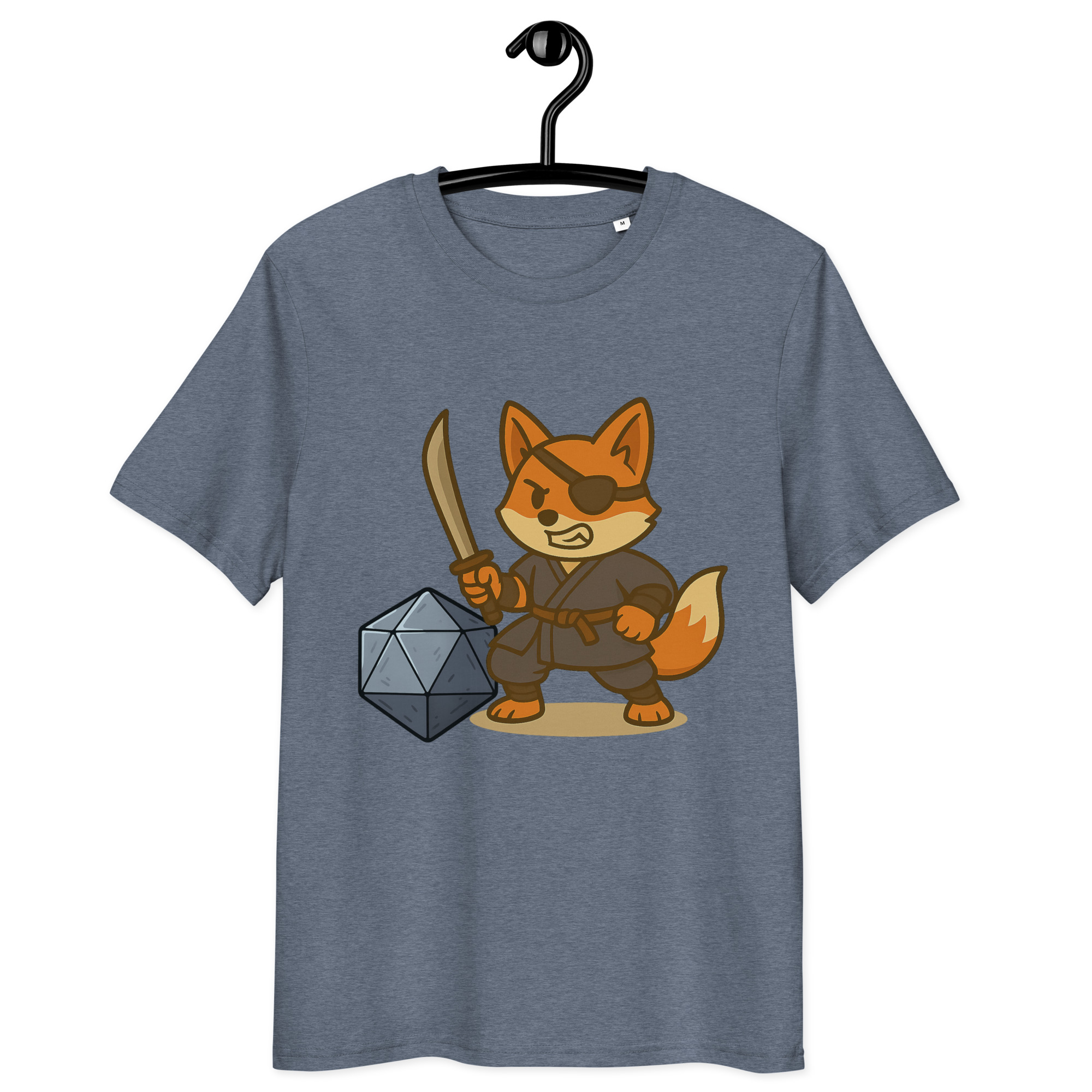 Dicefox Ronin - DTF-Unisex-Bio-Baumwoll-T-Shirt – Bild 16