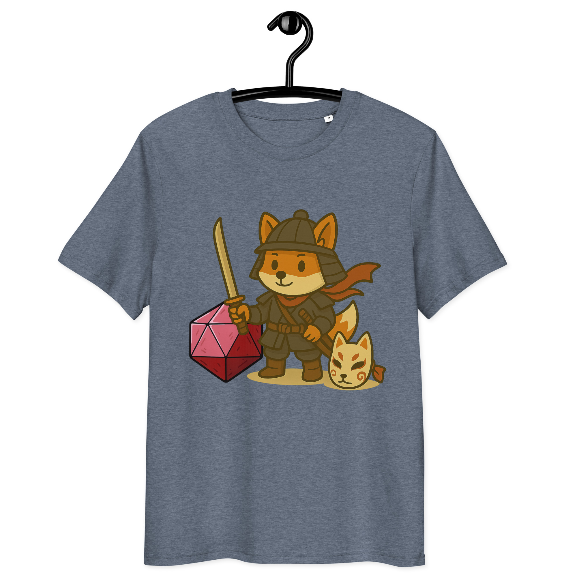 Dicefox Samurai - DTF-Unisex-Bio-Baumwoll-T-Shirt – Bild 18