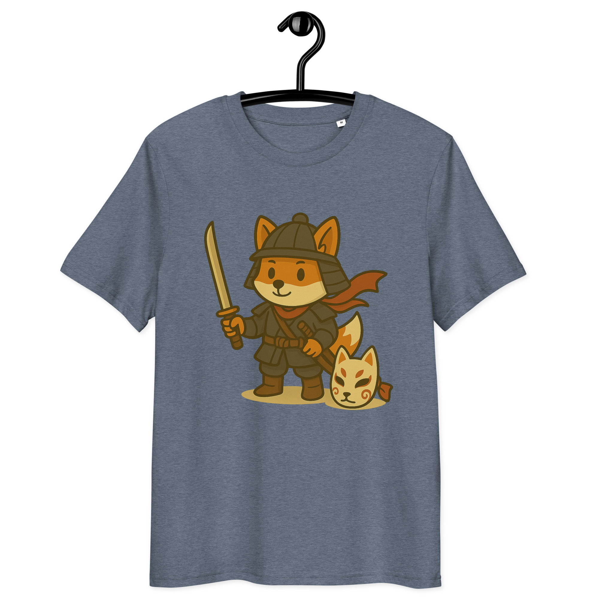 Fox Samurai - DTF-Unisex-Bio-Baumwoll-T-Shirt – Bild 18