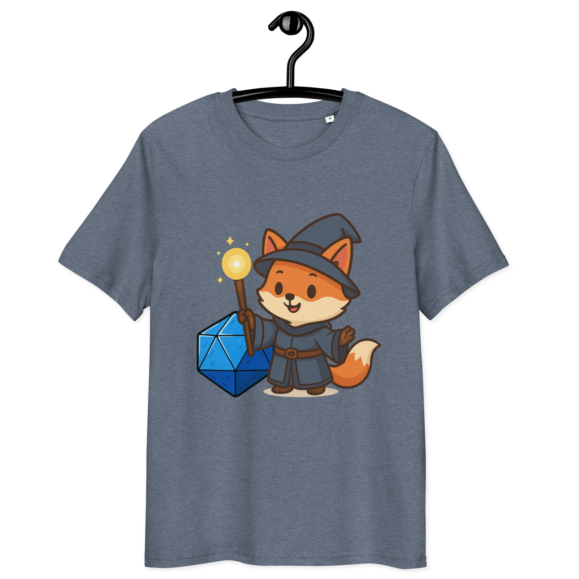 Dicefox Wizard - DTF-Unisex-Bio-Baumwoll-T-Shirt – Bild 17