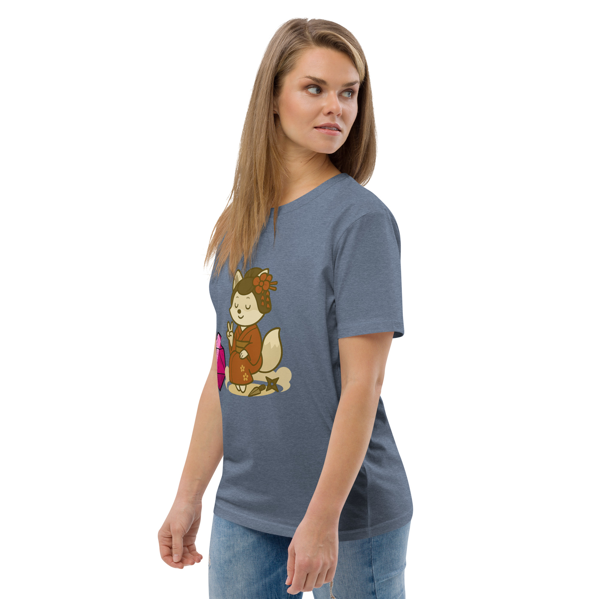 Dicefox Konoishi - DTF-Unisex-Bio-Baumwoll-T-Shirt – Bild 69