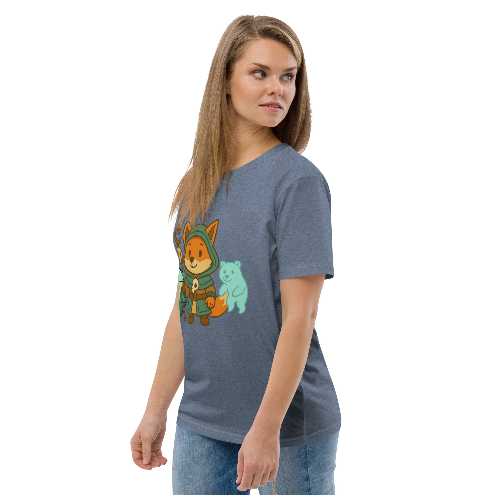 Dicefox Shaman - DTF-Unisex-Bio-Baumwoll-T-Shirt – Bild 70