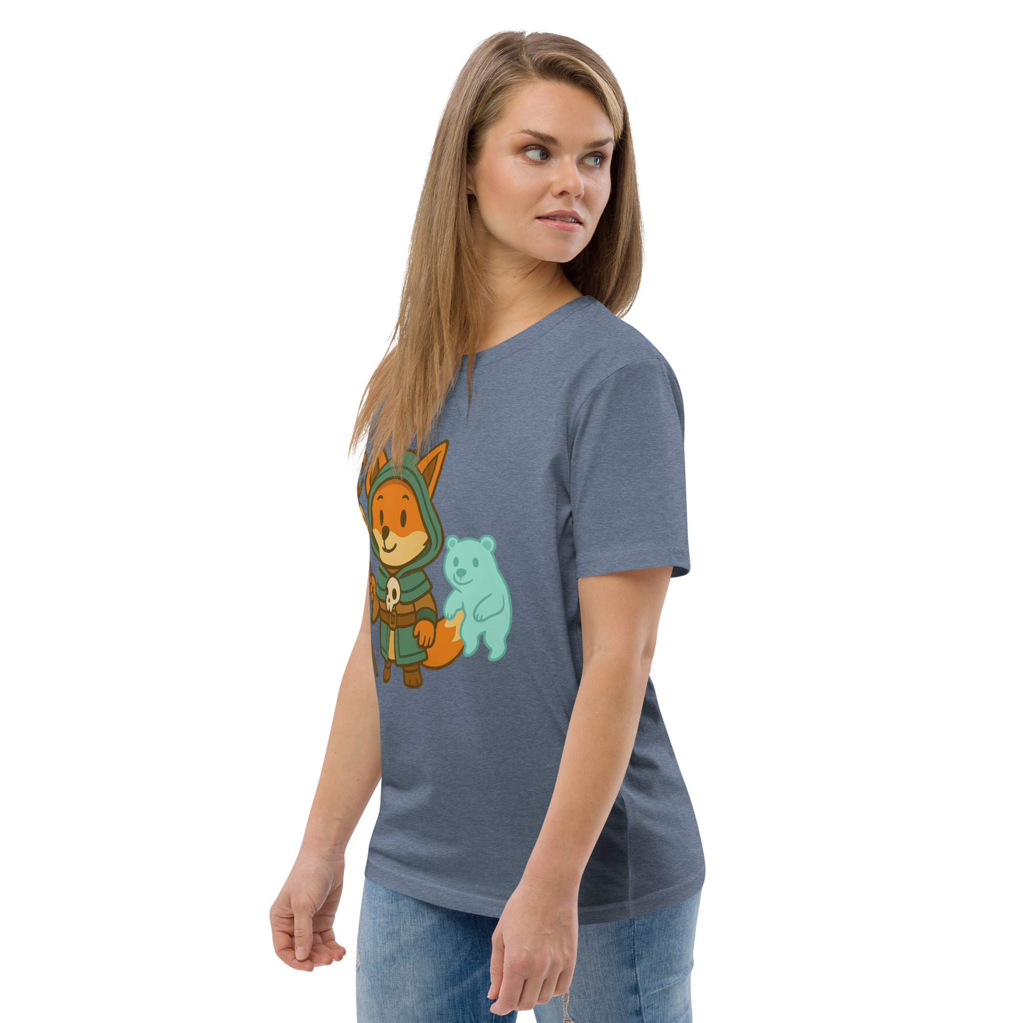 Fox Shaman - DTF-Unisex-Bio-Baumwoll-T-Shirt – Bild 70
