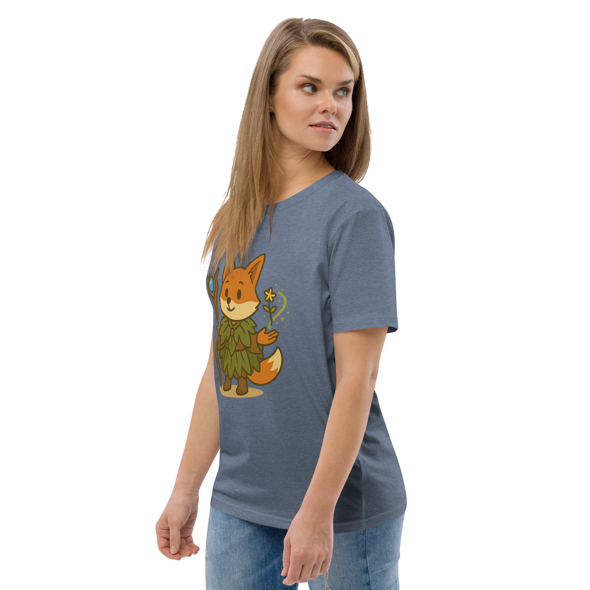 Fox Druid - DTF-Unisex-Bio-Baumwoll-T-Shirt – Bild 69