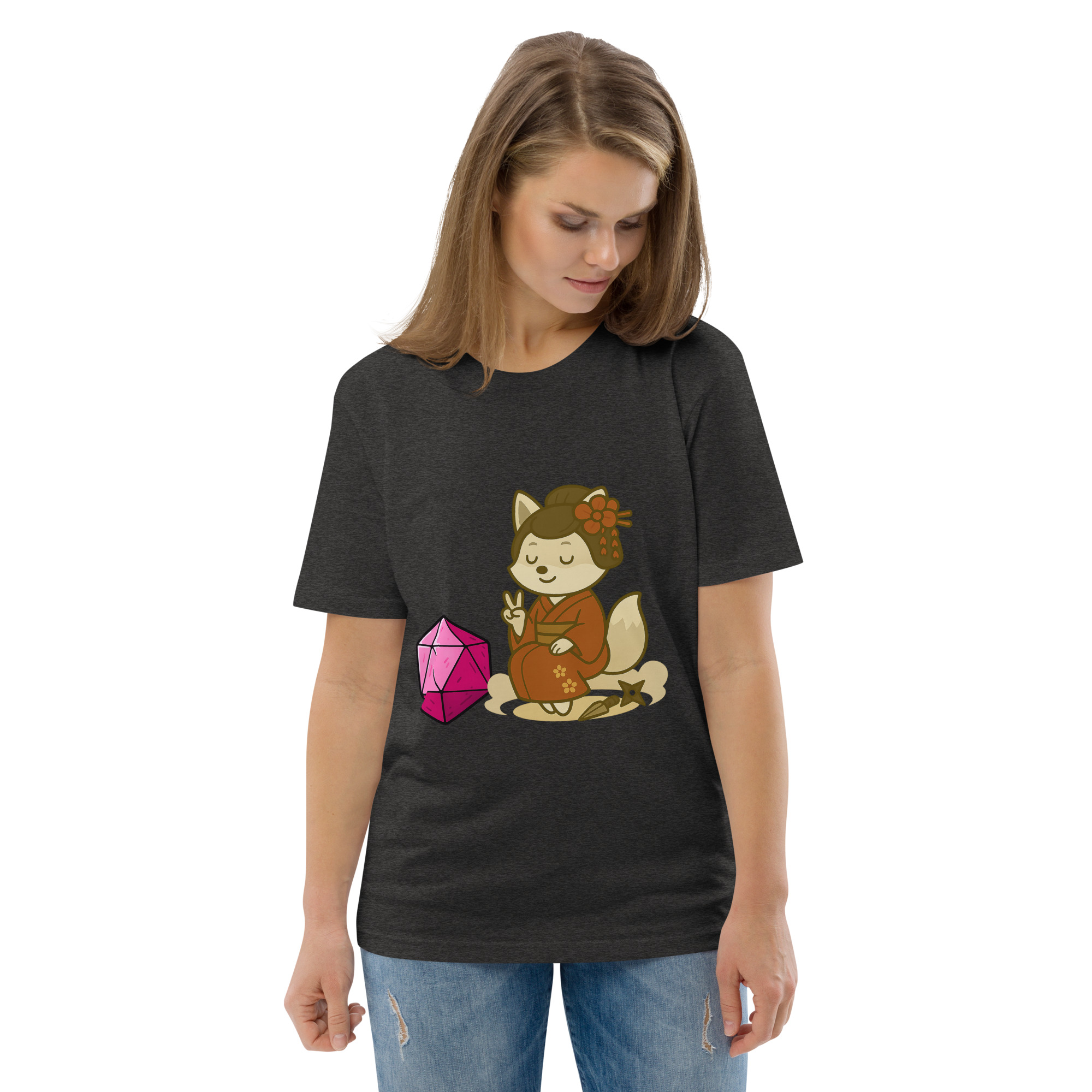 Dicefox Konoishi - DTF-Unisex-Bio-Baumwoll-T-Shirt – Bild 18