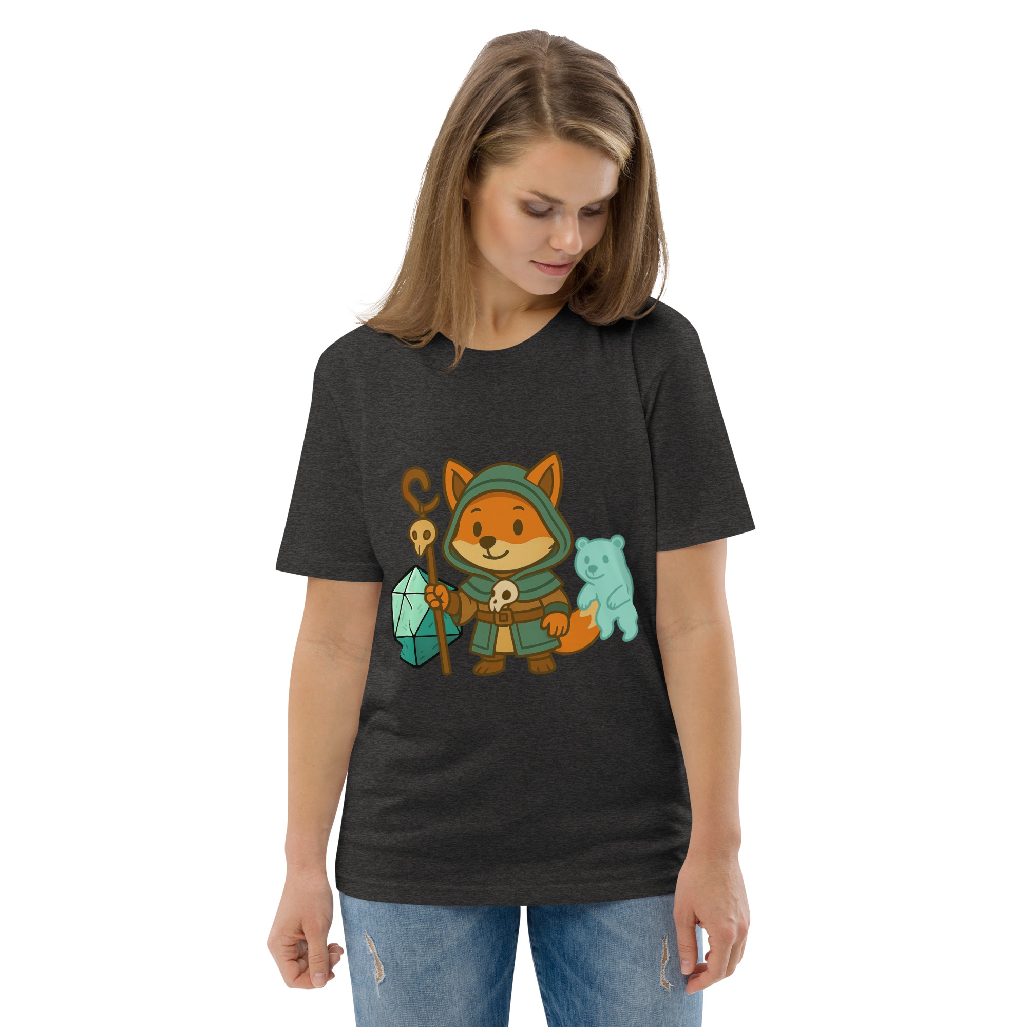 Dicefox Shaman - DTF-Unisex-Bio-Baumwoll-T-Shirt – Bild 19
