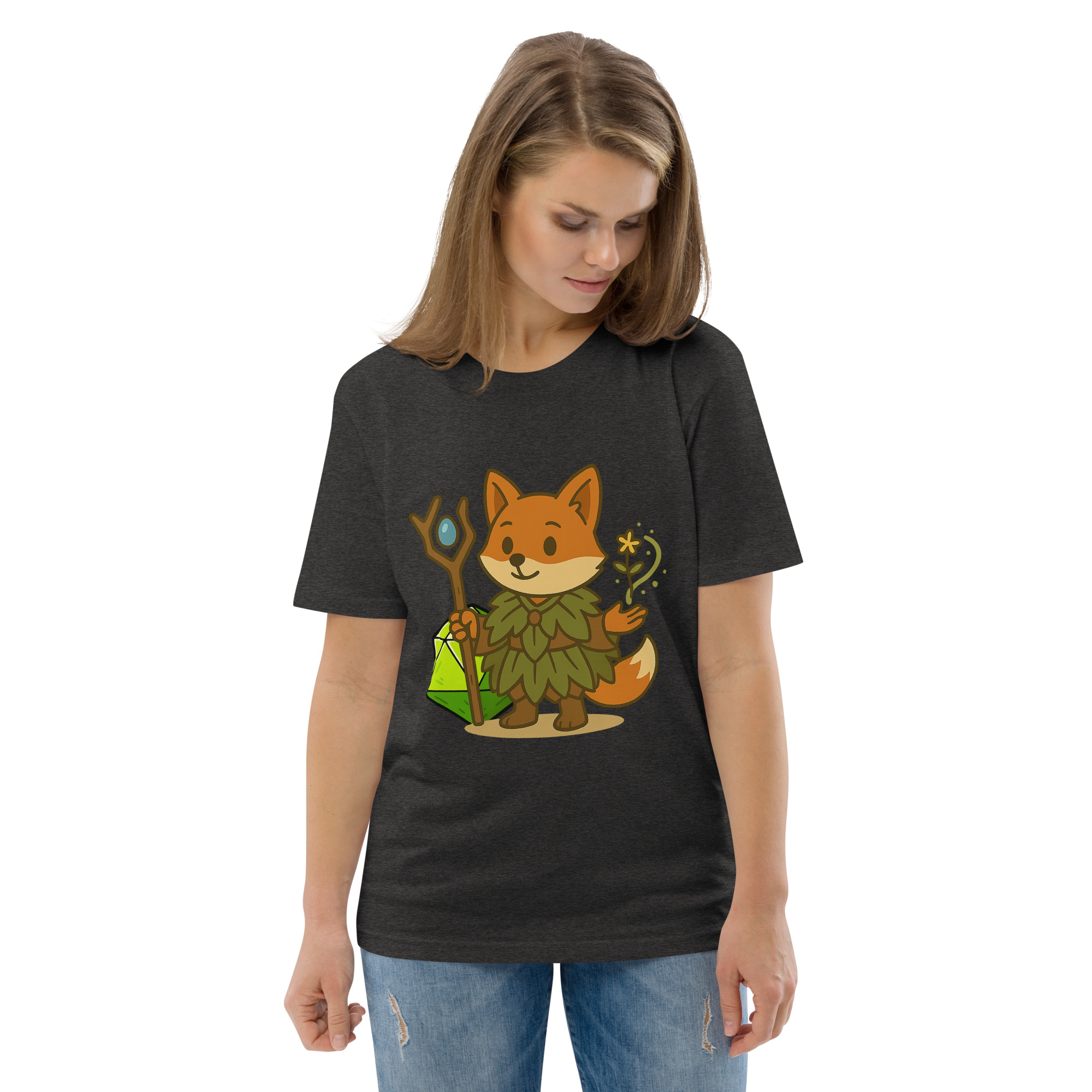 Dicefox Druid - DTF-Unisex-Bio-Baumwoll-T-Shirt – Bild 19
