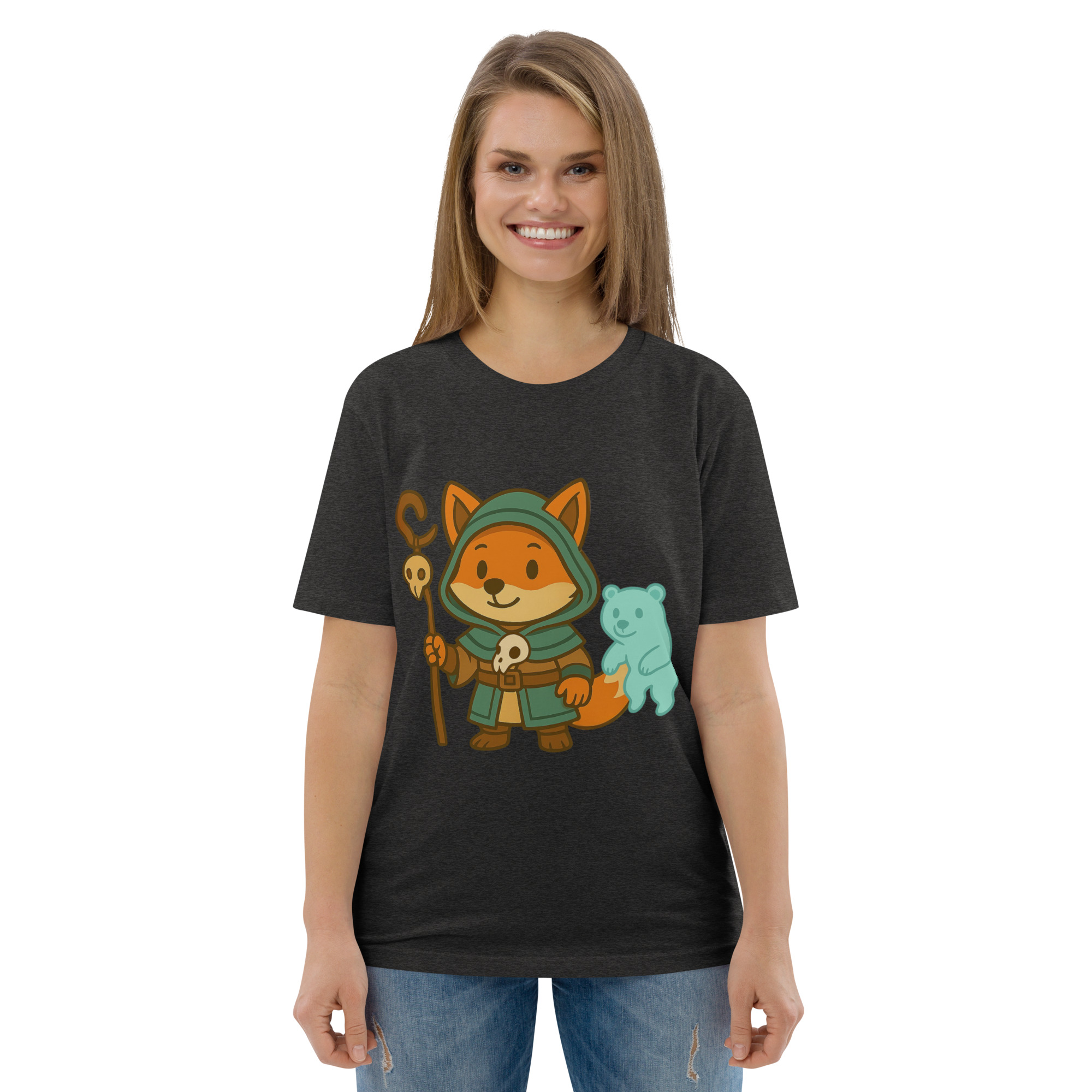 Fox Shaman - DTF-Unisex-Bio-Baumwoll-T-Shirt – Bild 18